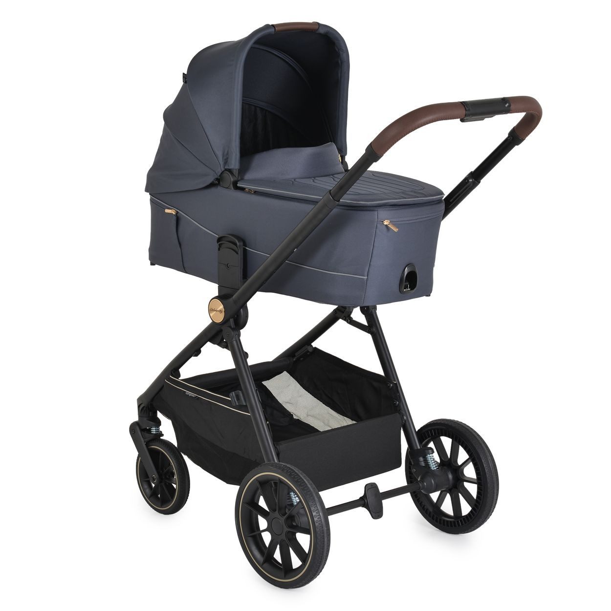 Cangaroo Kombi-Kinderwagen Kinderwagen Celebrity 2 in 1, Stoßdämpfer PU-Rollen Wickeltasche