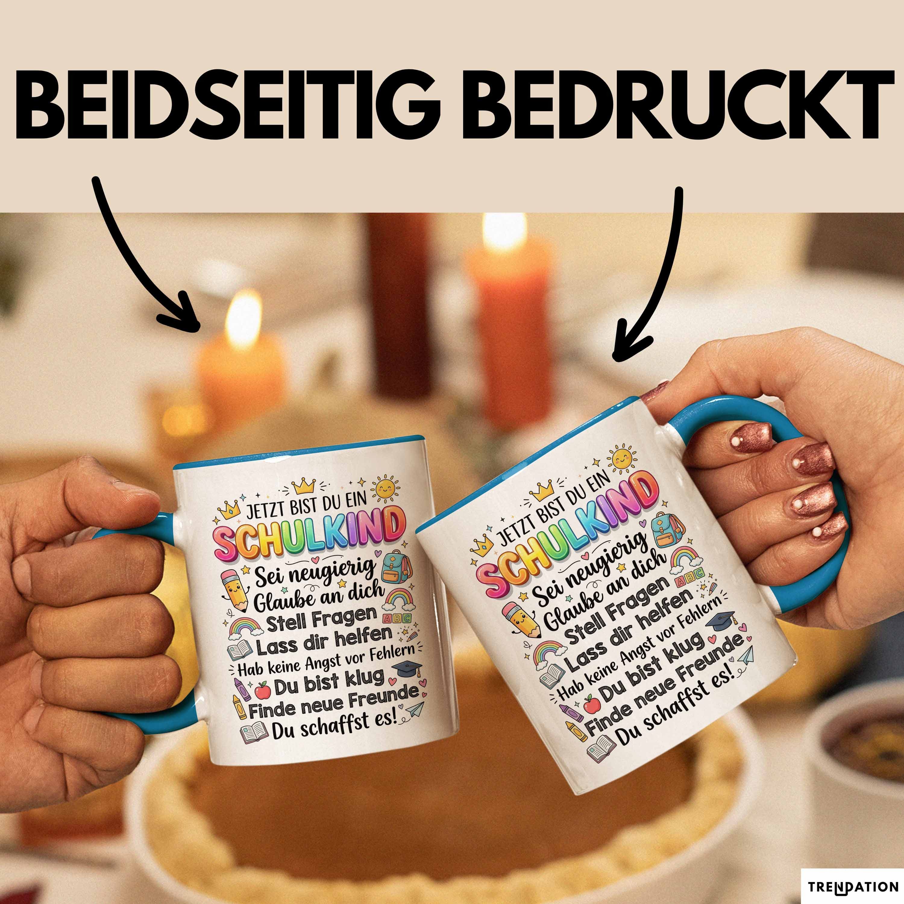 Trendation Tasse Einschulung Tasse Geschenk Jetzt Bist Du Ein Schulkind Geschenkidee Ge, Keramik