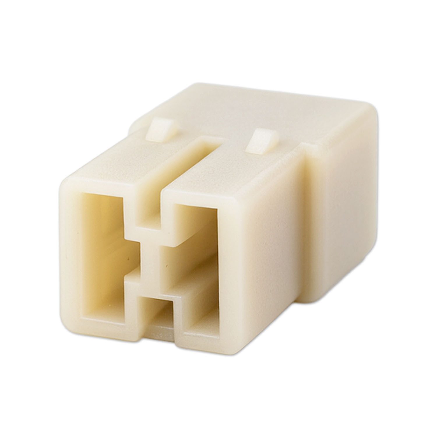 Impulse Innovation Flachsteckhülsen Flachsteckgehäuse, 2x 6,3mm, Weiß