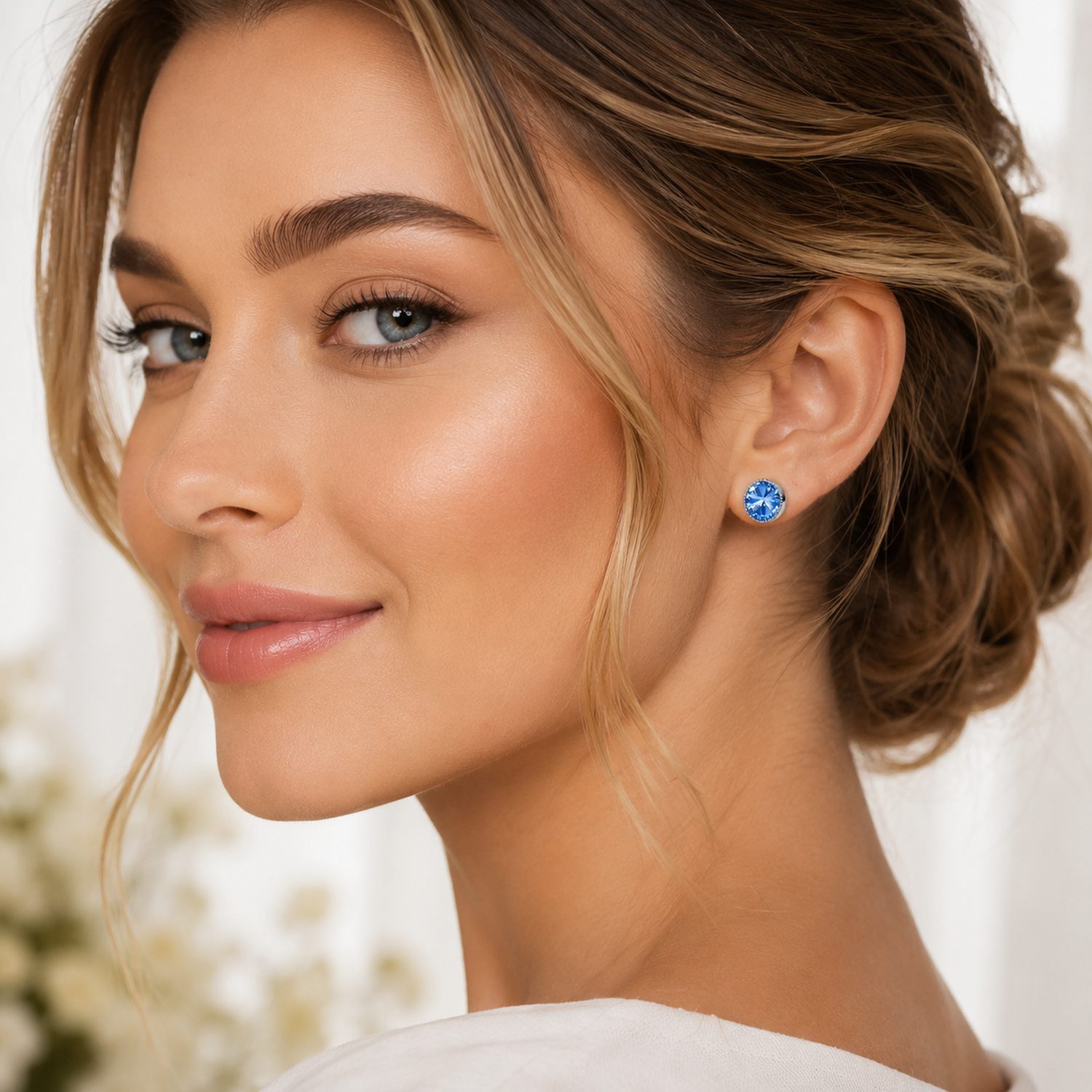 LUISIA® Paar Ohrstecker LUISIA® Solitär Ohrstecker "Joy" mit Kristallen von Swarovski®, Viele Farben verfügbar – Bild 2 von 5