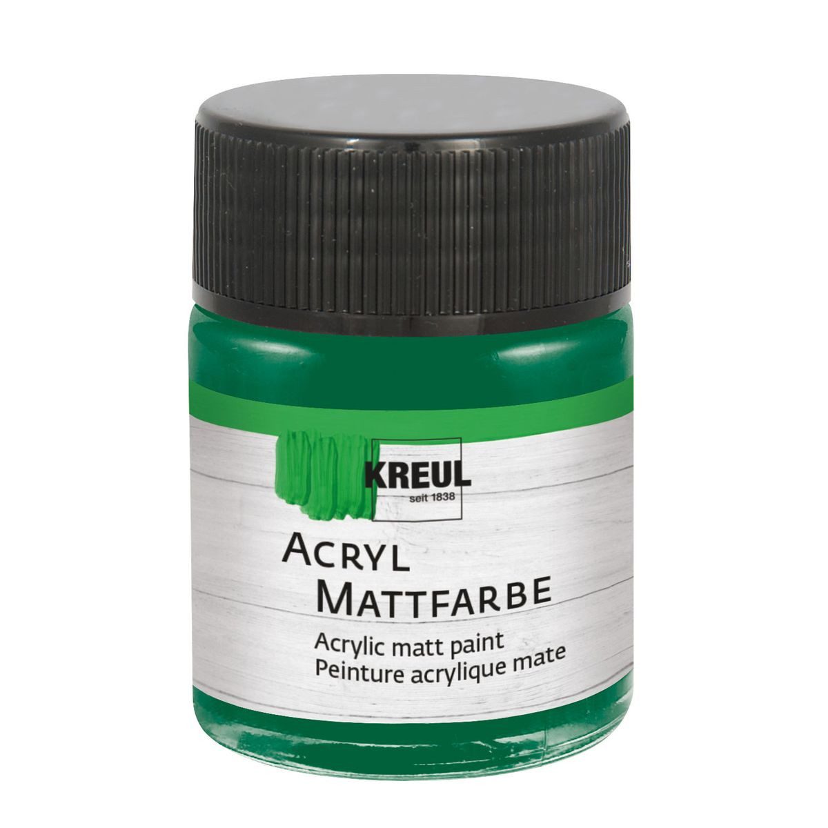 C. KREUL Acrylfarbe KREUL Acryl Mattfarbe grün 50ml Glas