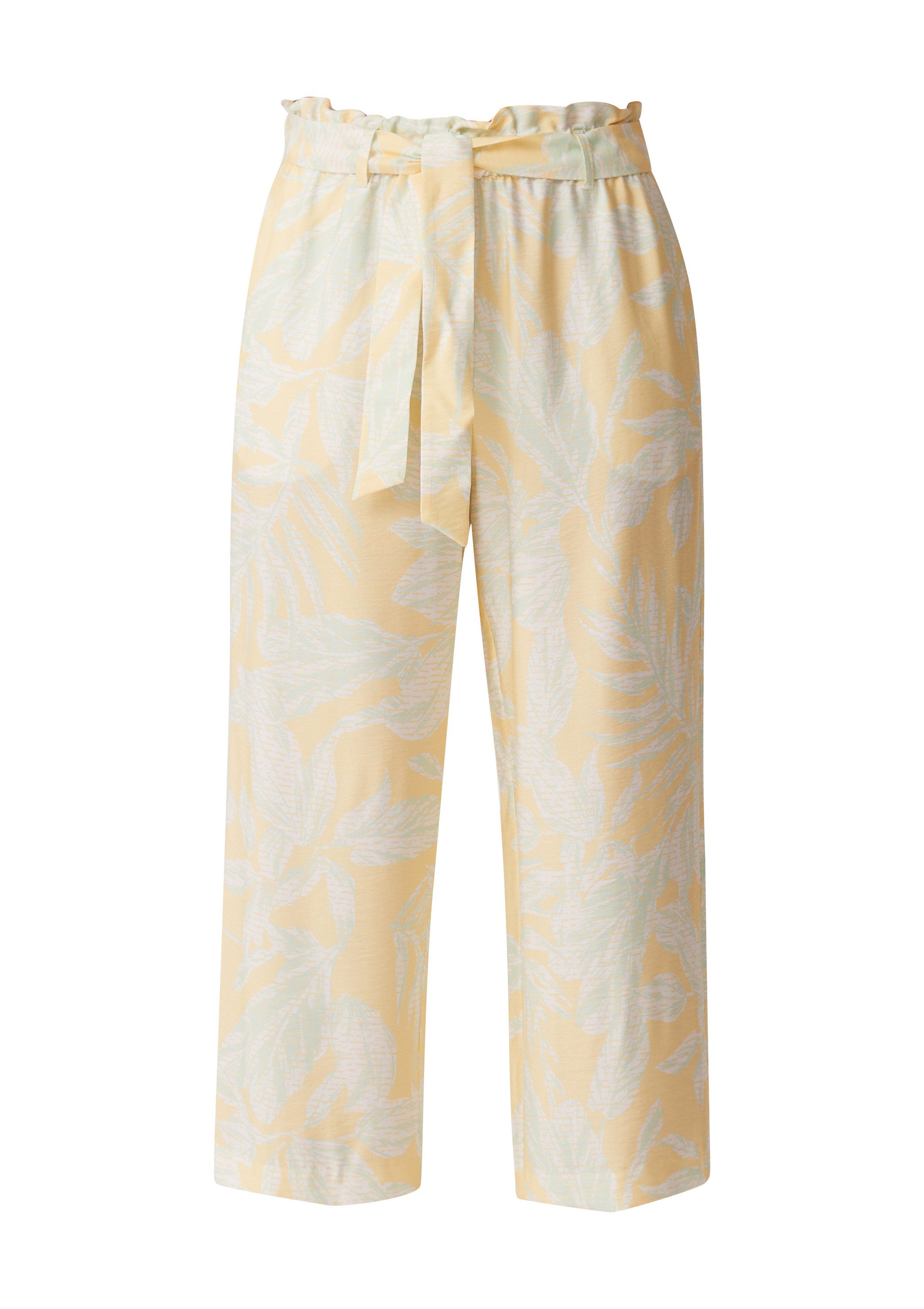comma Culotte Hose Loose: Hose mit Allover-Print