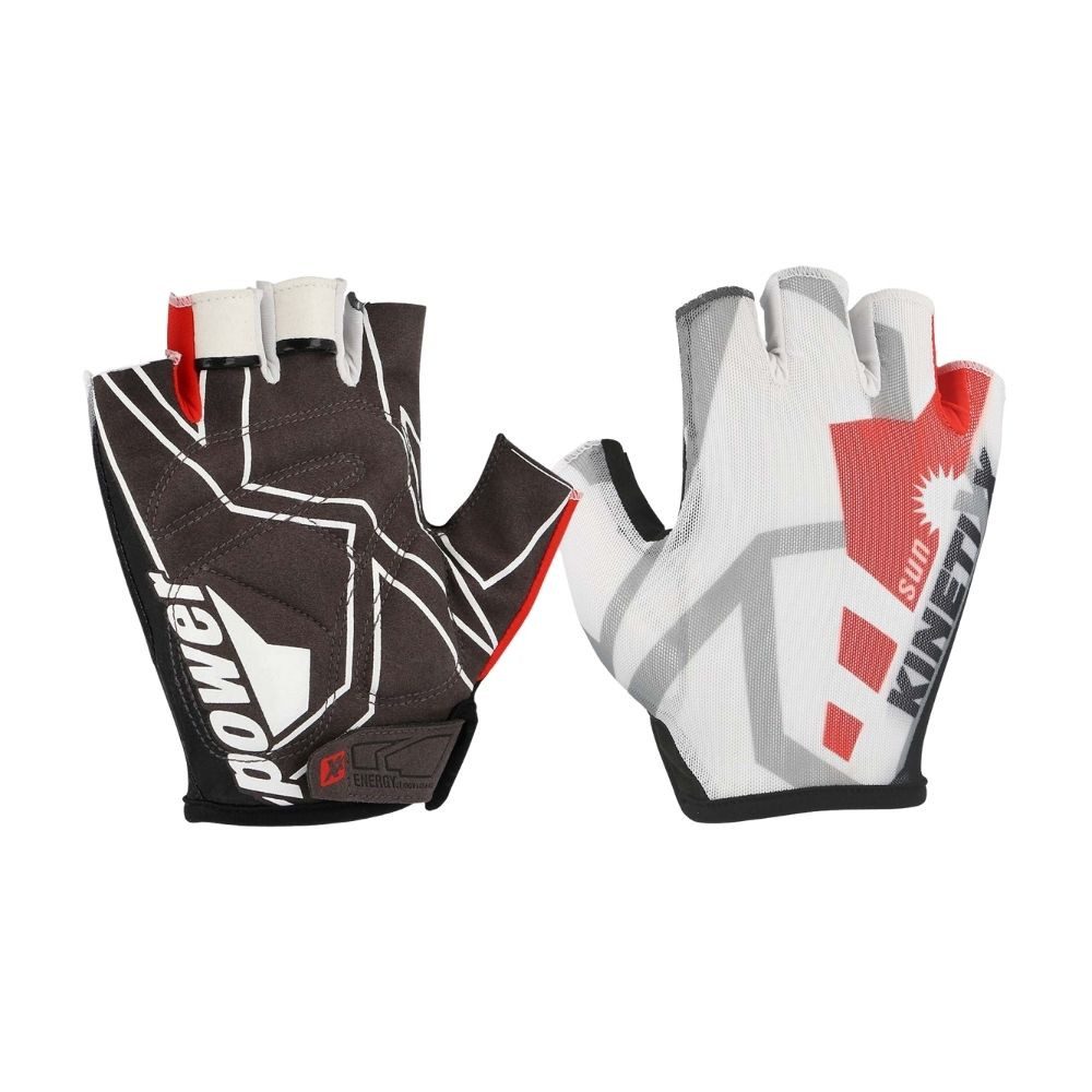 Kinetixx Fahrradhandschuhe Leichte Sommer-Radhandschuhe Leo, KinetiXx (in schwarz oder rot) Anatomische Passform, Grip, Atmungsaktiv, Hautfreundlich