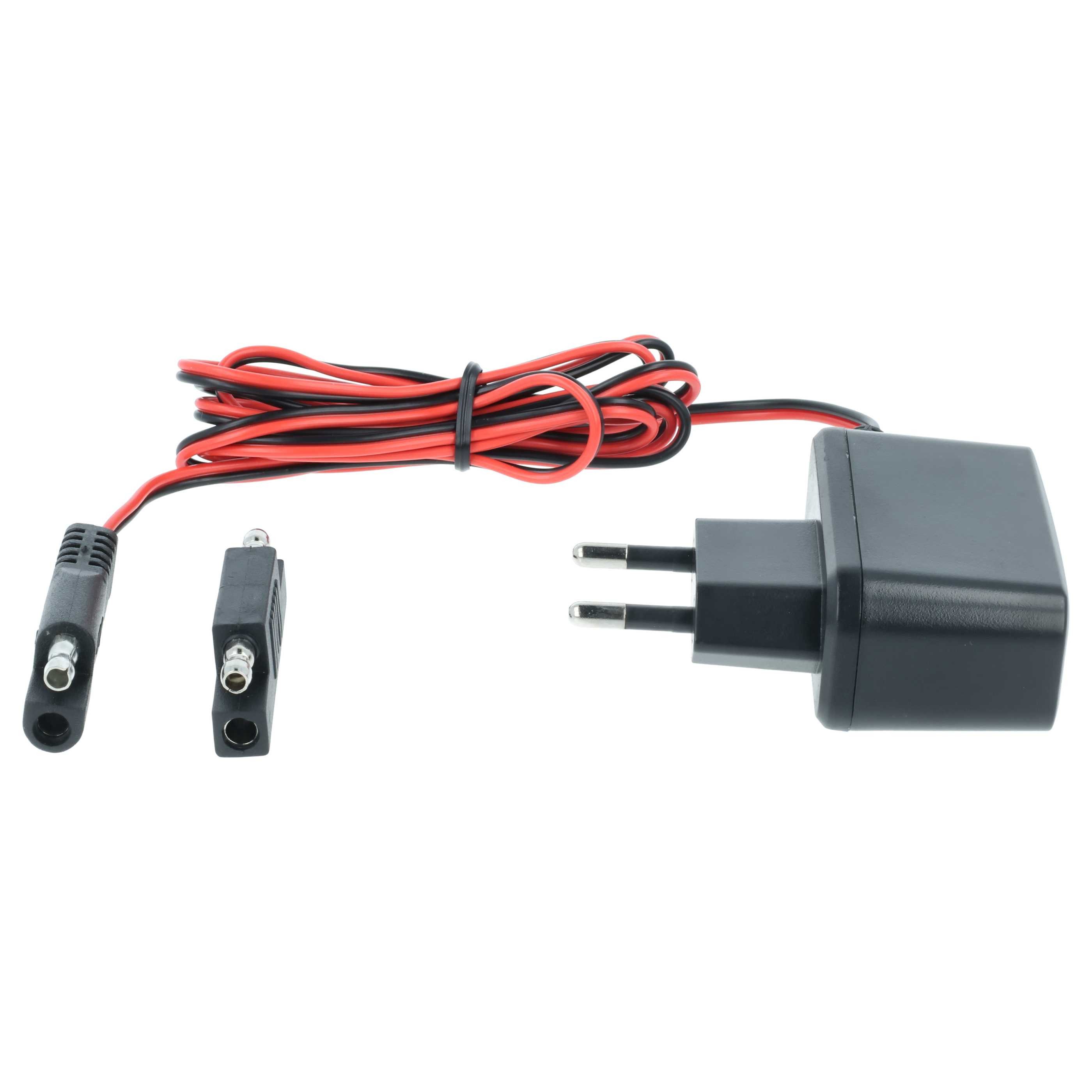 vhbw passend für Sabo Rasenmäher Batterie-Ladegerät (Ladekabel für Starter Batterien in Rasenmähern mit Elektrostart) – Bild 3 von 5
