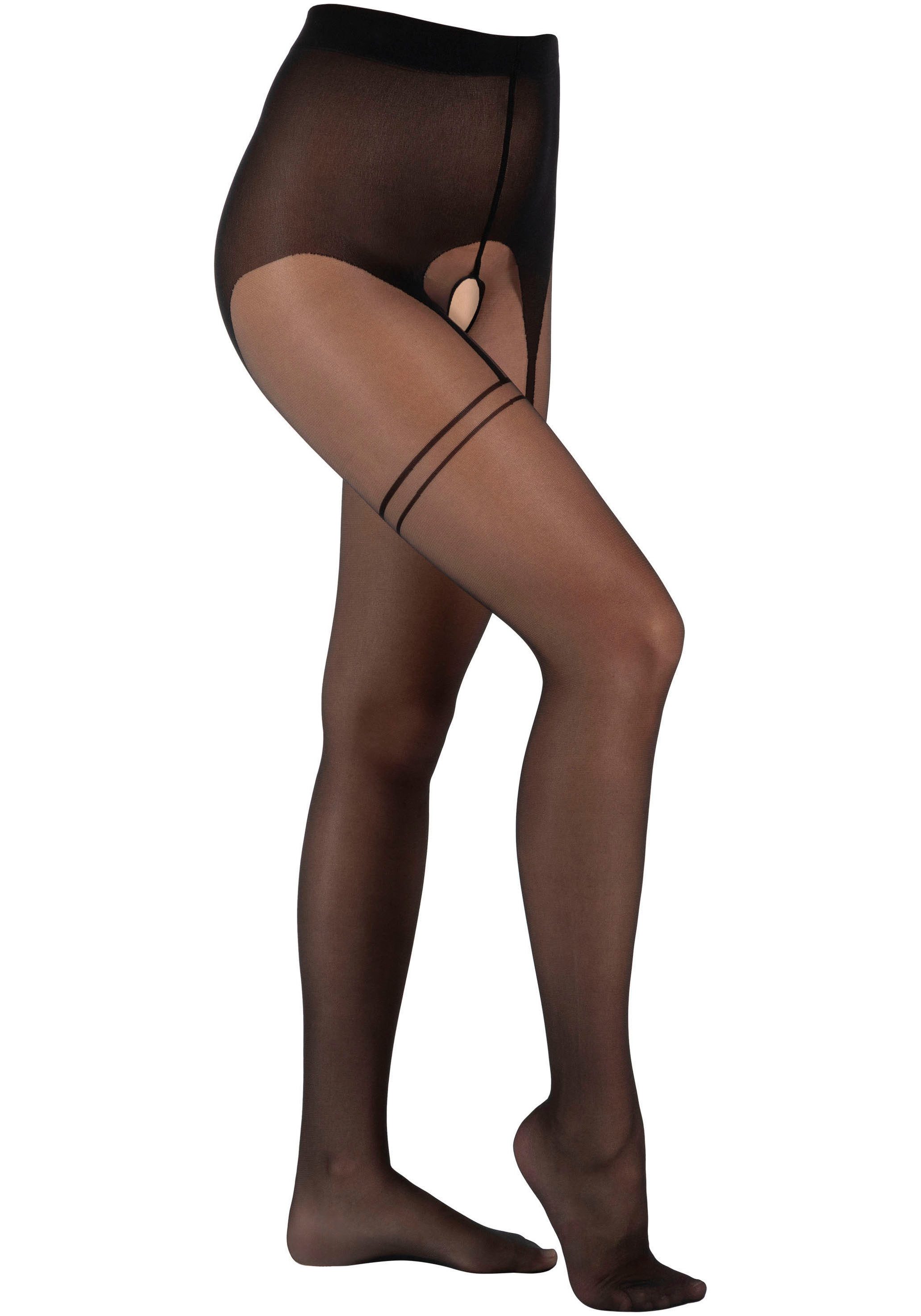 Camano Feinstrumpfhose fine seductive 20 DEN (1 St) mit verführerischem Design