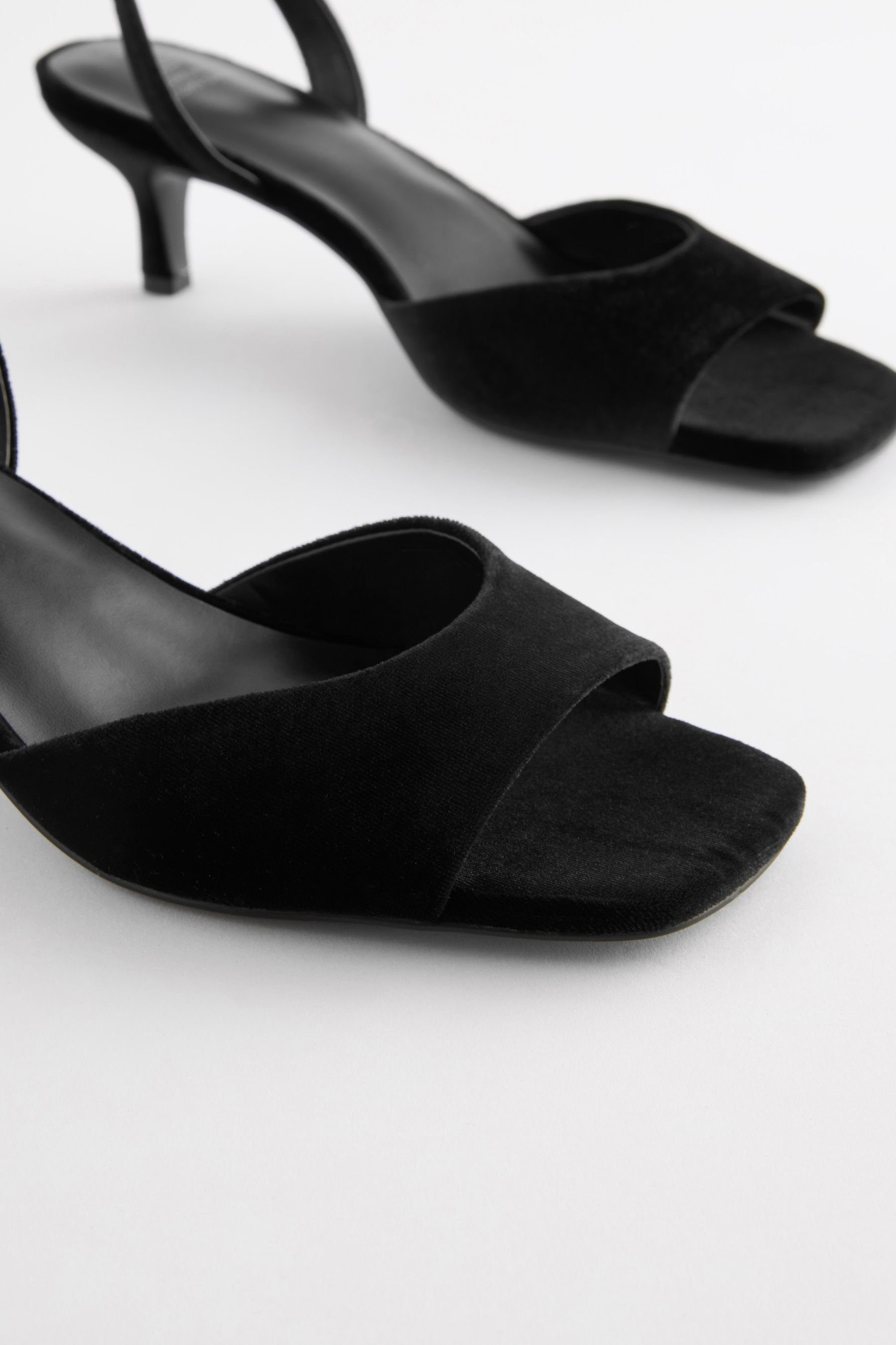 Next Forever Comfort® Sandalen (1-tlg) mit Black Absatz flachem Sandalette