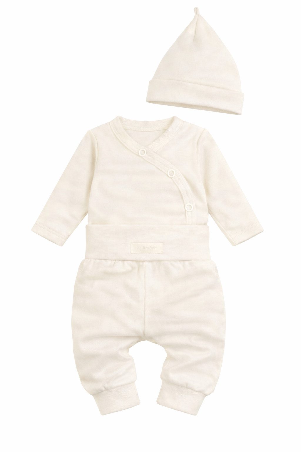 La Bortini Erstausstattungspaket Baby Anzug Body Hose Mütze Set Wickelbody Schlupfhose neutral (Erstlingsset, 3-teilig für Jungen und Mädchen) aus Baumwolle, 44 50 56 62 68 74 80 86, unisex