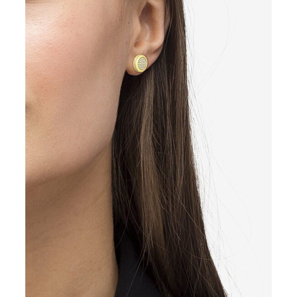 BOSS Ohrring-Set Charming gold-plated earrings with zircons 1580297