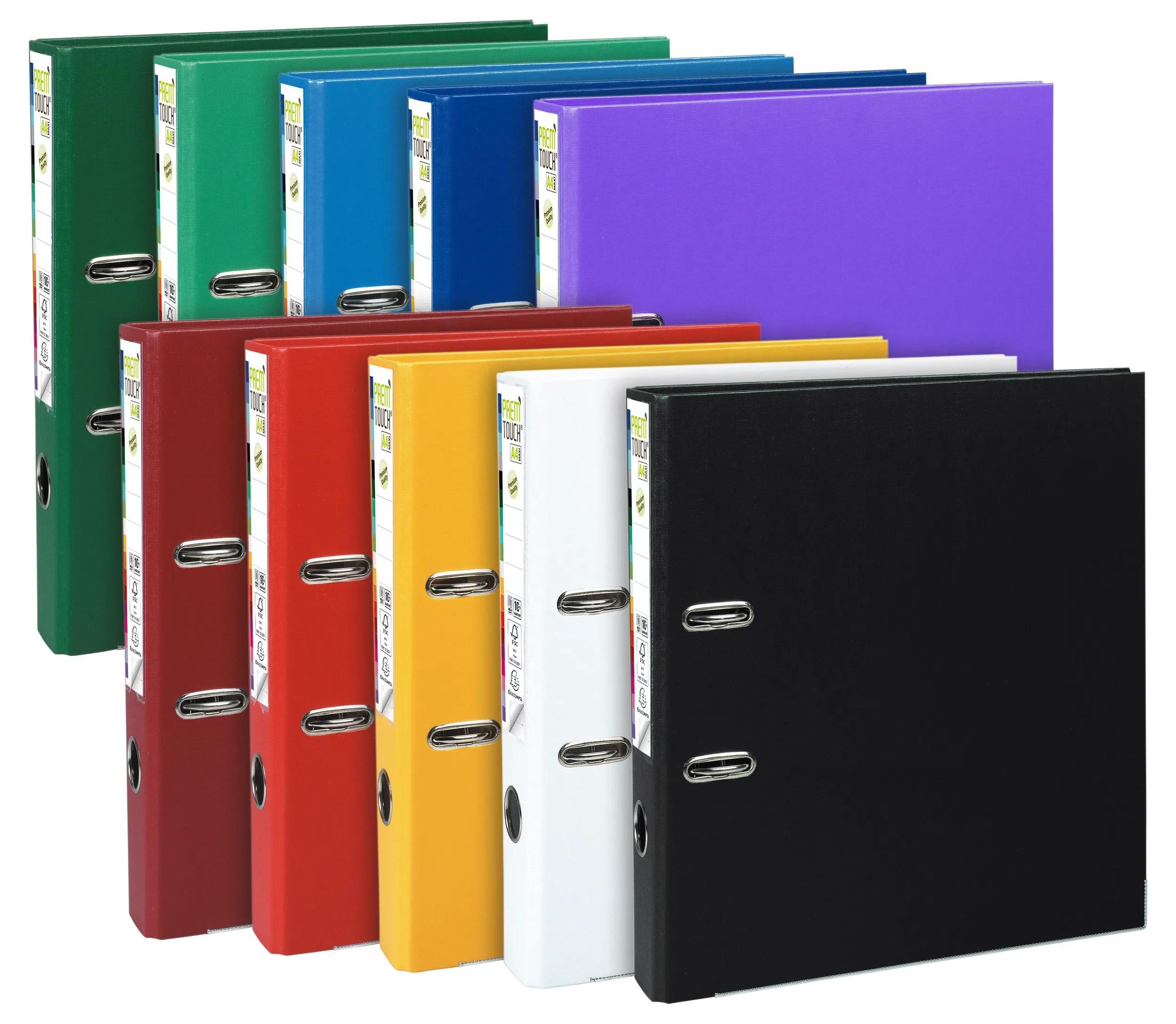 EXACOMPTA Aktenordner 10x Premium-Ordner PP 2Ring Rücken 50mm A4 Überbreite sortiert 53154E, Ordner PP