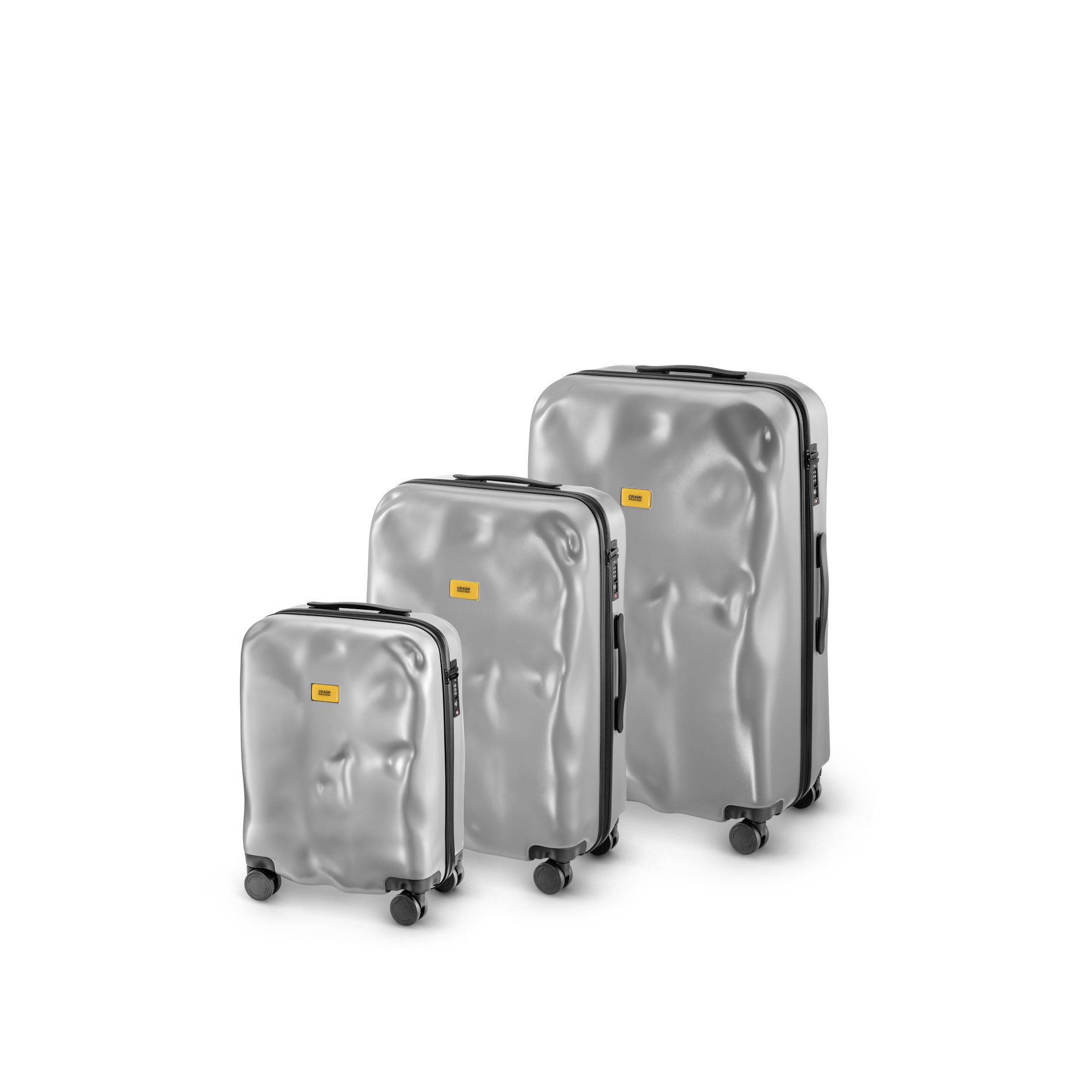 Crash Baggage Kofferset Crash Baggage Icon Kofferset Gr. L/M/S - Silver