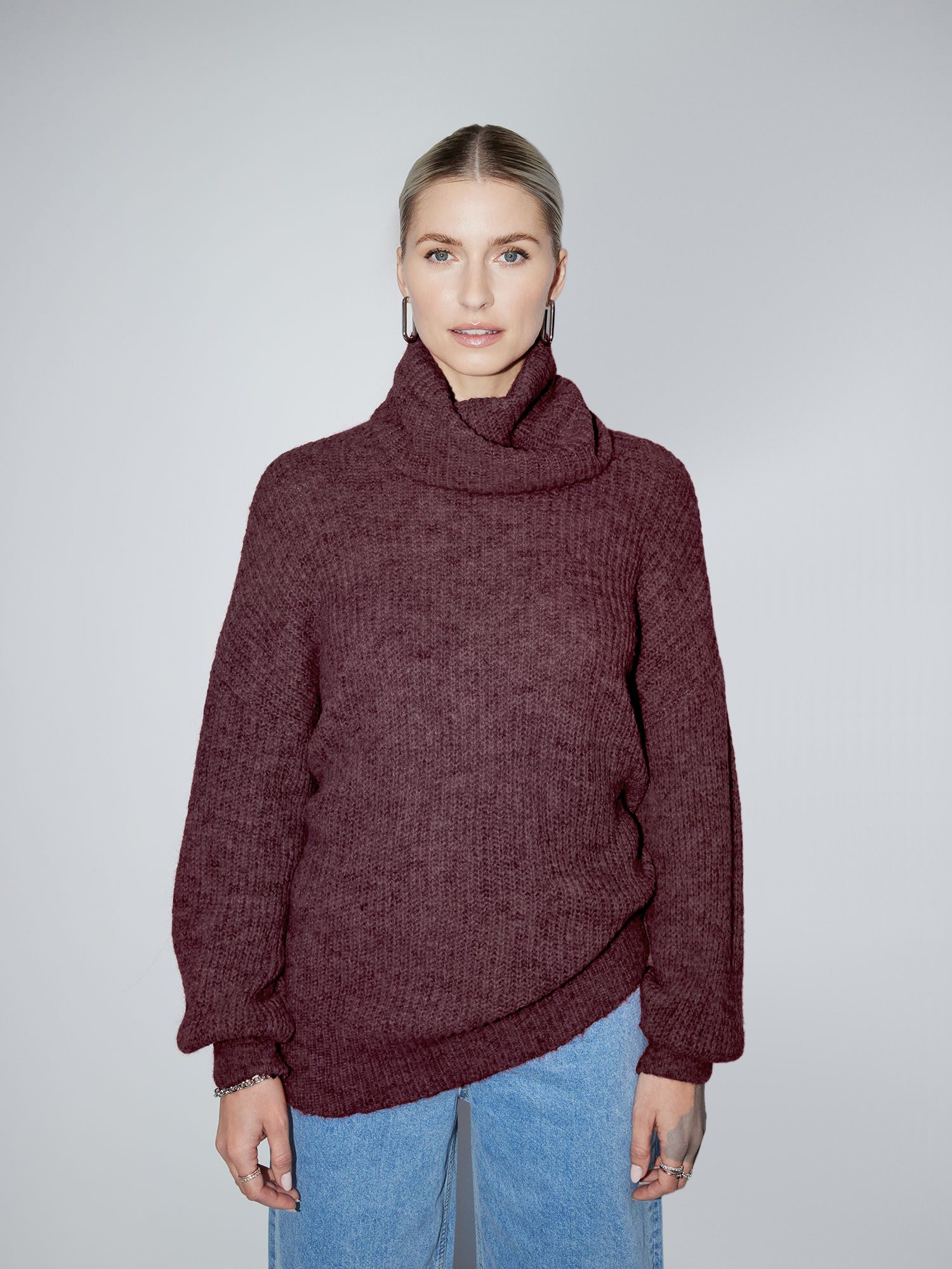 LeGer Strickpullover Juna, LeGer by Lena Gercke Loose fit mit Rundhalsaussc günstig online kaufen