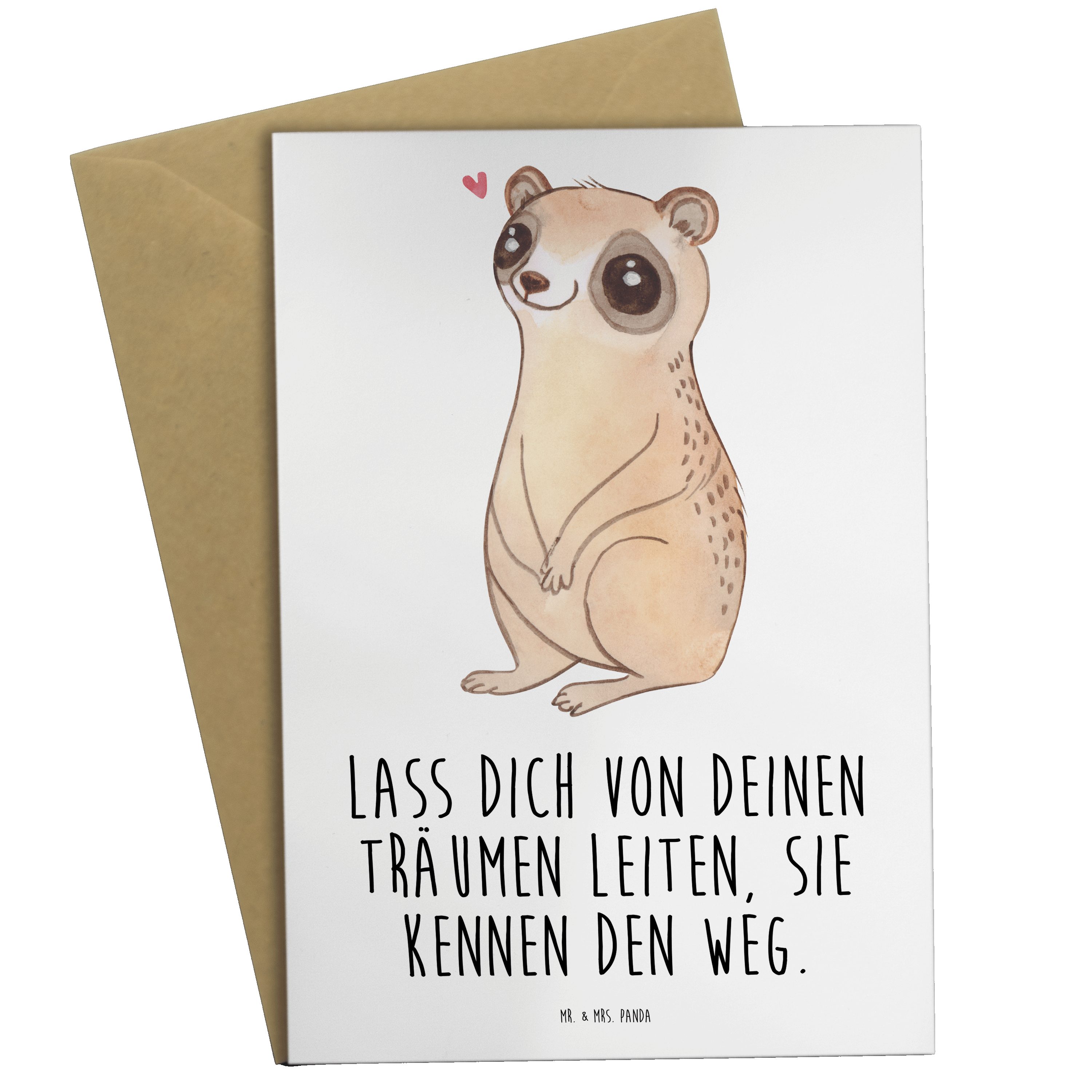 Mr. & Mrs. Panda Grußkarte Plumplori Glücklich - Weiß - Geschenk, lustige Sprüche, Hochzeitskart
