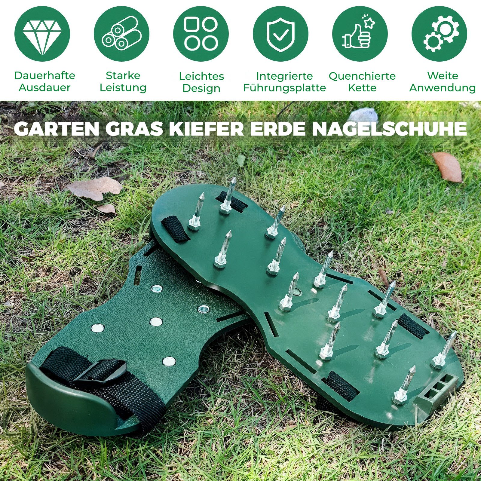 BlingBin Rasenlüfter Schuhe, Nagelschuhe mit Klettverschluss, günstig online kaufen