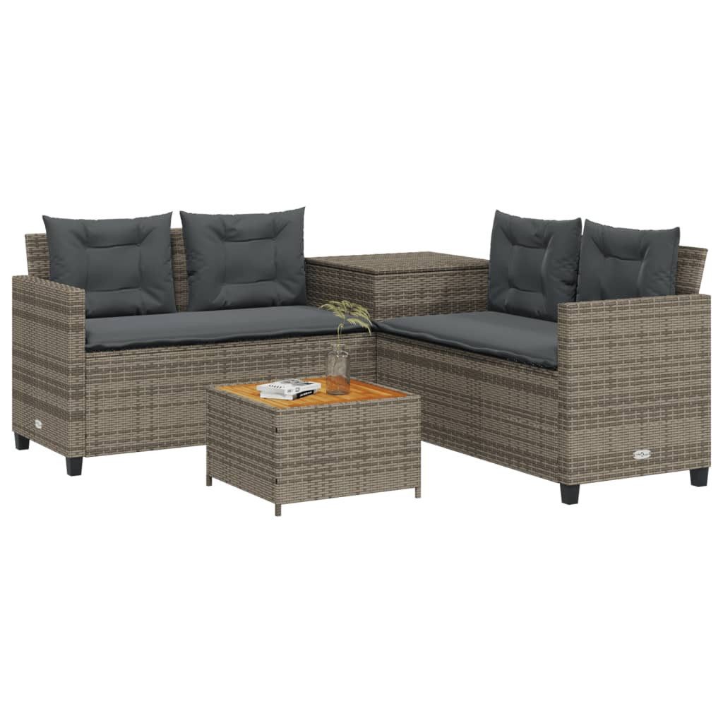 vidaXL Gartenlounge-Set Gartensofa in L-Form mit günstig online kaufen