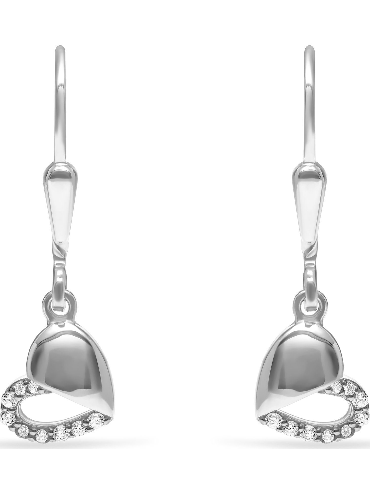 FAVS 18 Paar Silber Zirkonia Ohrhänger Mädchen-Ohrhänger FAVS 925er