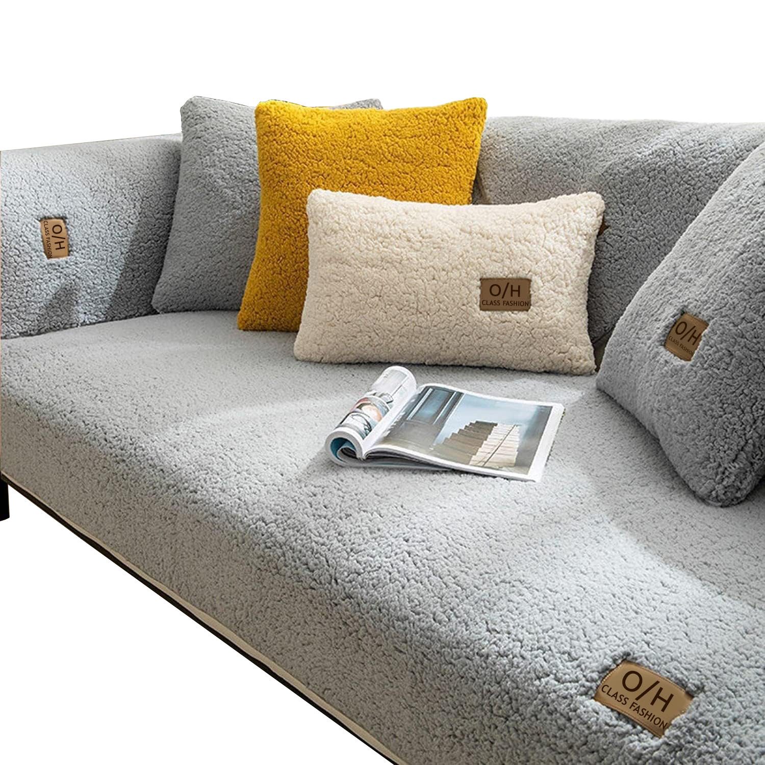 Diwzbyn Sofaschoner Sofahusse Anti-Rutsch – Rutschfester Sofabezug, Sofadecke, Schutz für Couch & Sofa, pflegeleicht & strapazierfähig