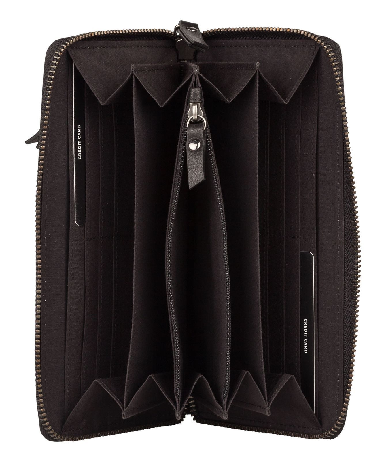Burkely Geldbörse Wallet, aus echtem Leder mit RFID-Blocker Schutz