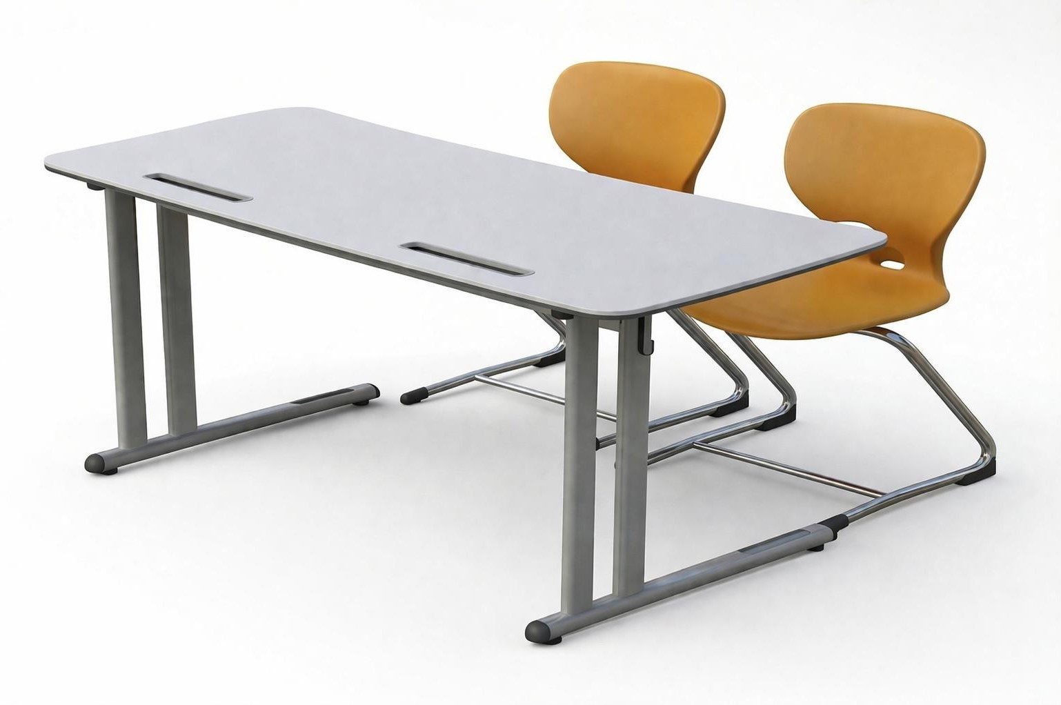 Xlmoebel Schreibtisch Ergonomische Schulbank mit modernen Stühlen für optimales Lernen (Set, Schulbank mit Stühlen), Made in Europa