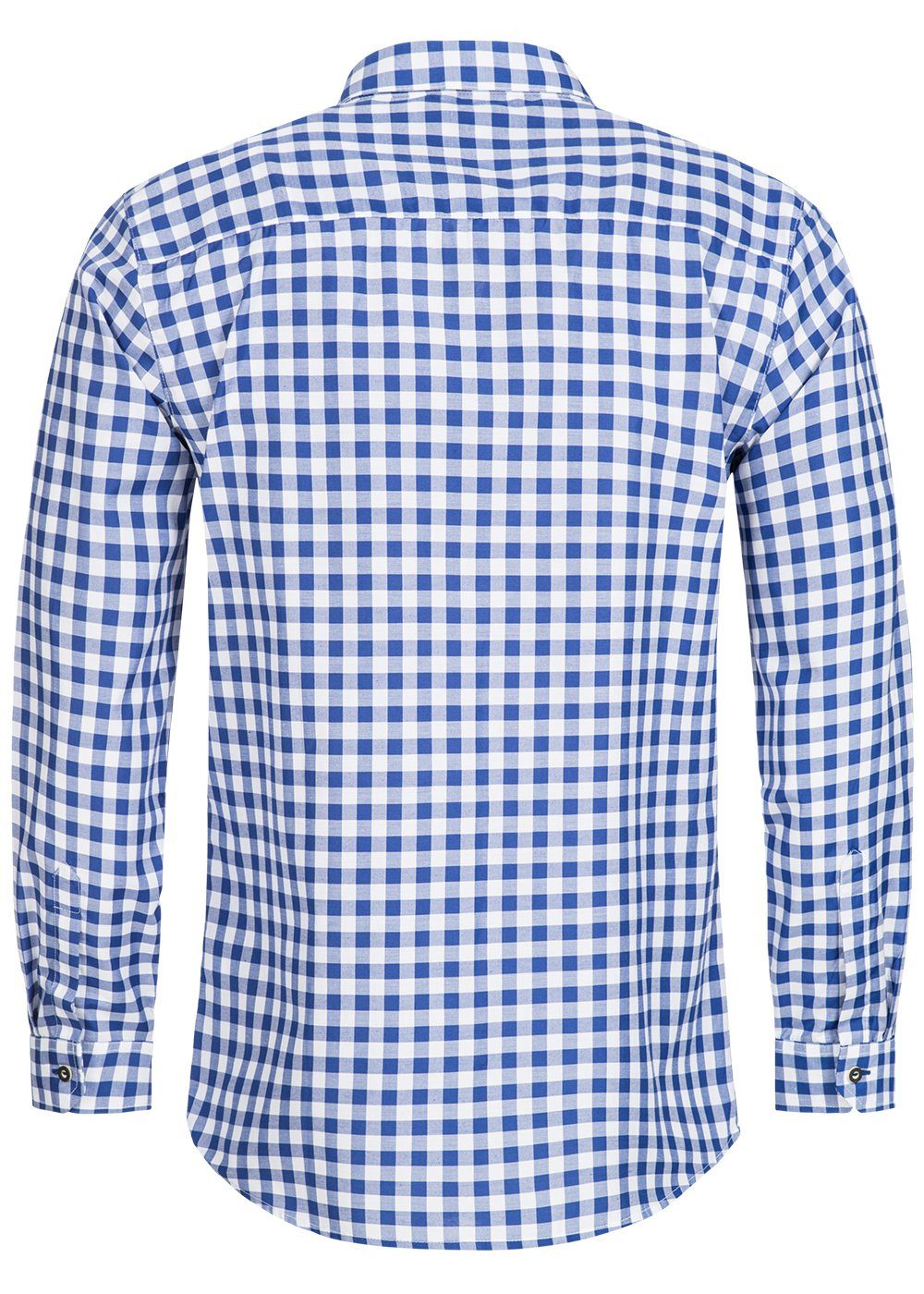 Stockerpoint Trachtenhemd Trachtenhemd OC-Franzl, Blau kariert, Fit modern