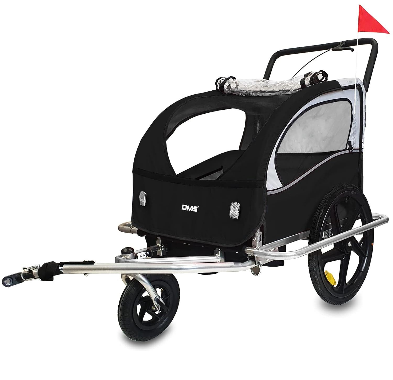 Fahrradkinderanhänger DMS® Fahrradanhänger 2in1 Kinderanhänger Fahrrad Jogger Radanhänger