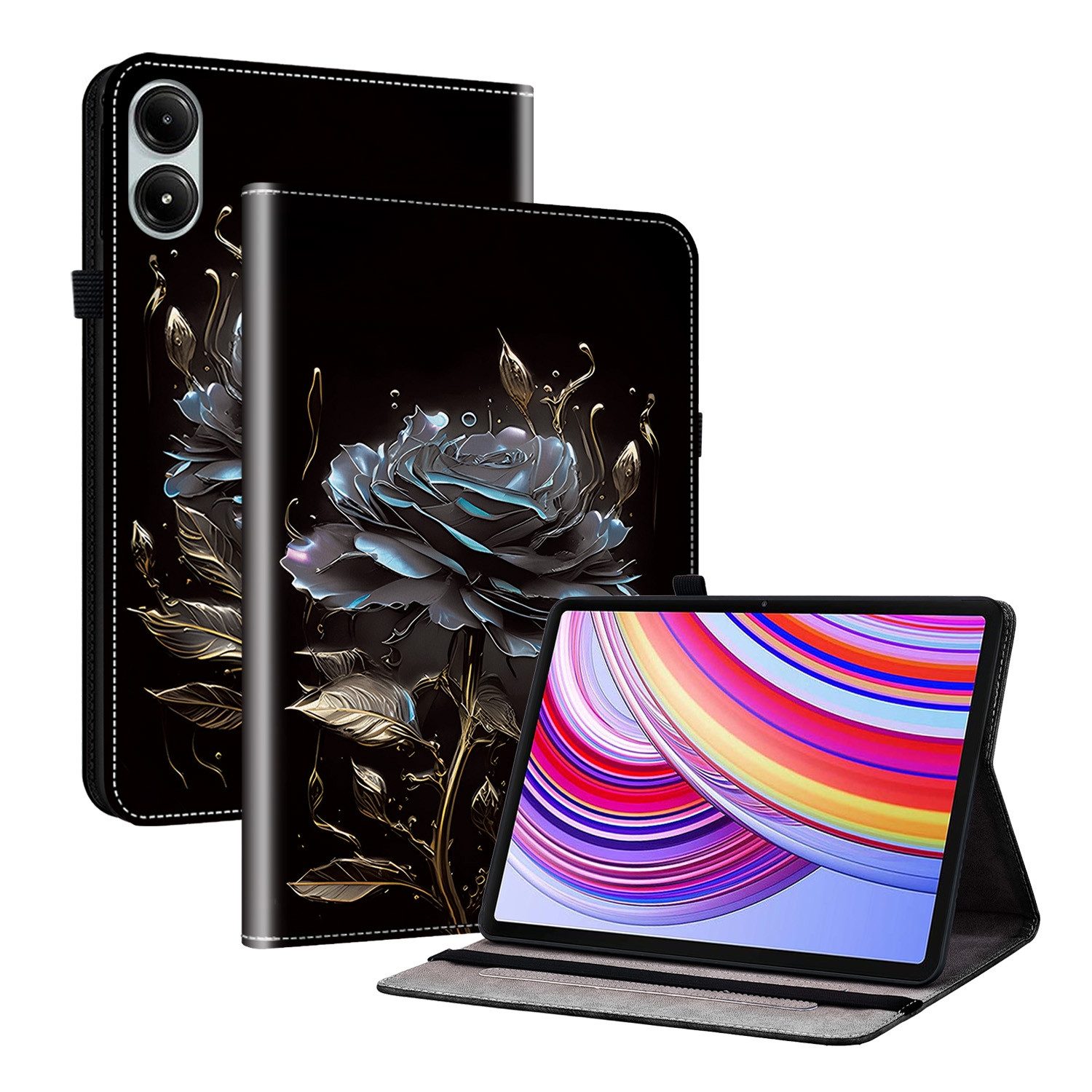 Wigento Tablet-Hülle Für Xiaomi Redmi Pad Pro 12.1 Kunstleder Tablet Tasche Hülle Motiv 2