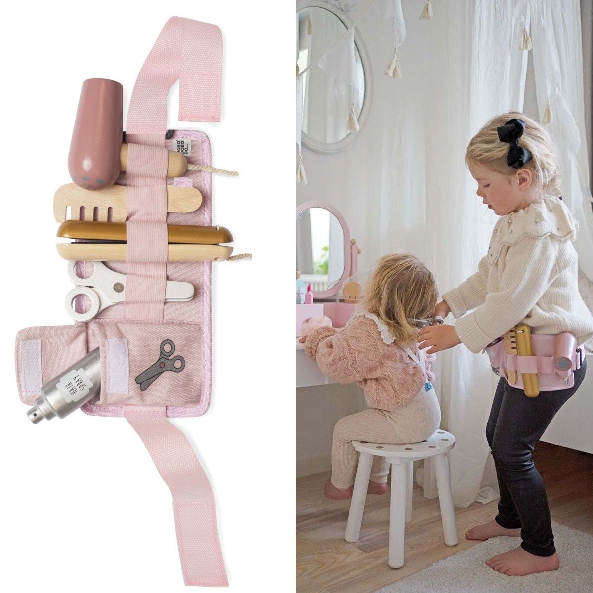 JaBaDaBaDo Spielzeug-Frisierkoffer Hair Dresser Frisiergürtel, für kleine H günstig online kaufen