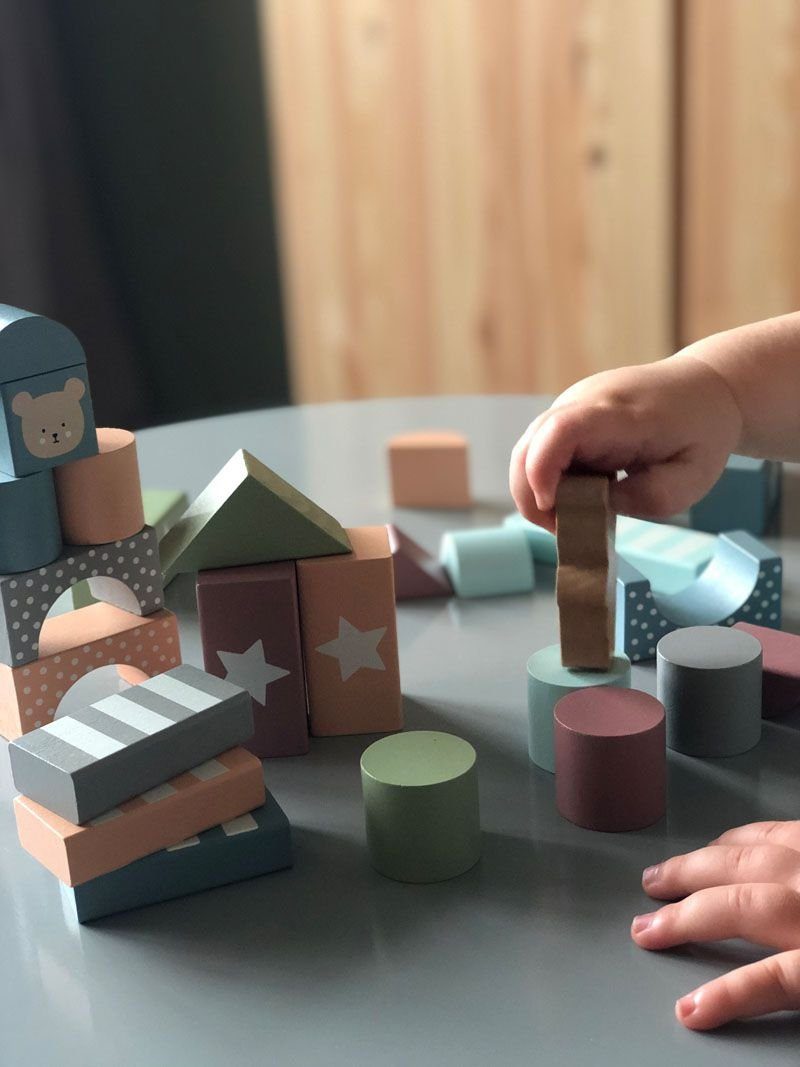 JaBaDaBaDo Bausteine Teddy im Beutelchen Spielbausteine, (50 St)