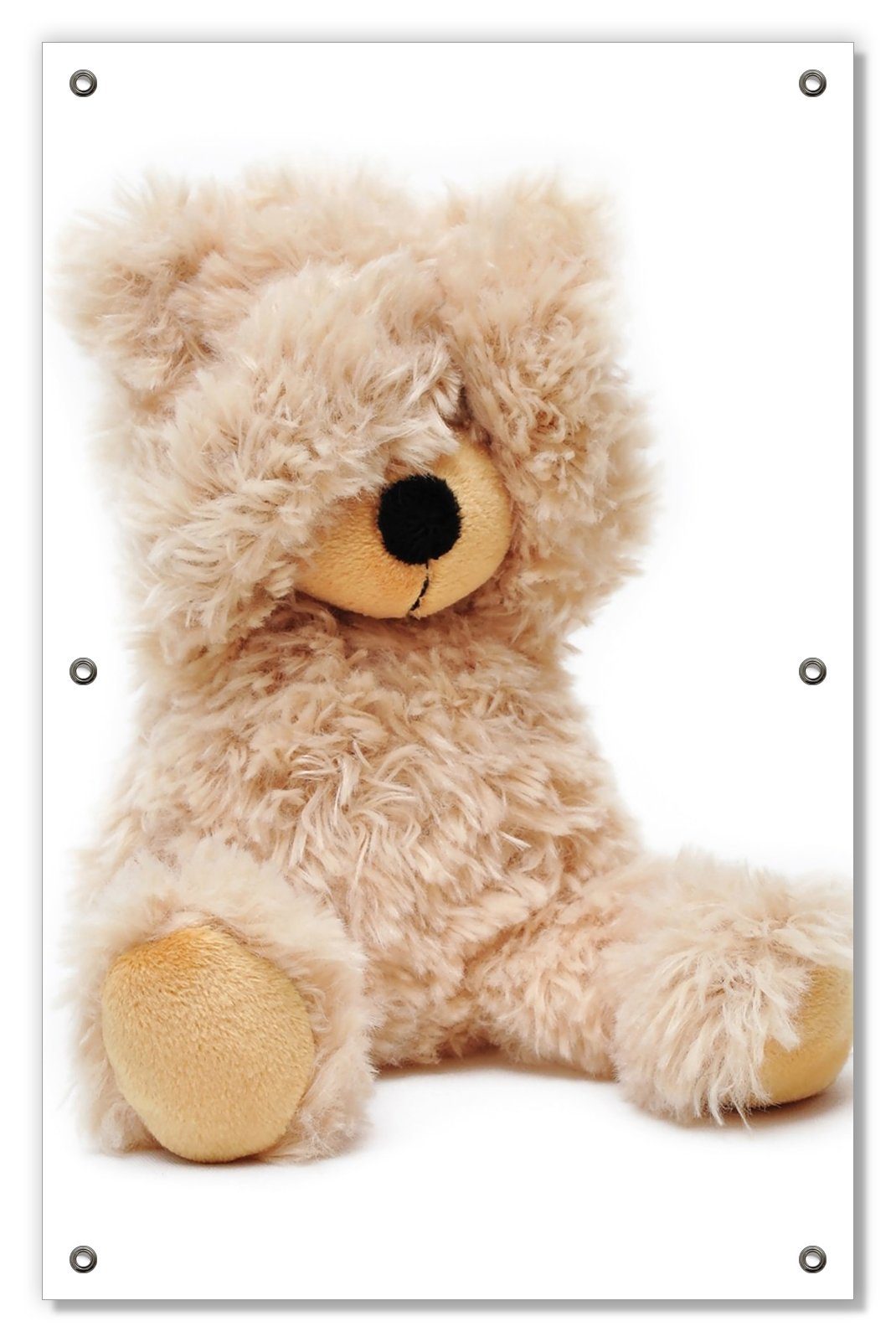 Sonnenschutz Süßer Teddybär, Wallario, blickdicht, mit Saugnäpfen, wiederablösbar und wiederverwendbar