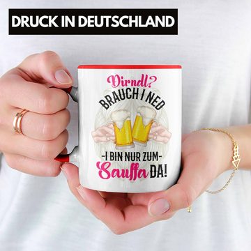 Trendation Tasse Oktoberfest Dirndl Lustiger Spruch Geschenkidee Deko Dekoration Dirndl