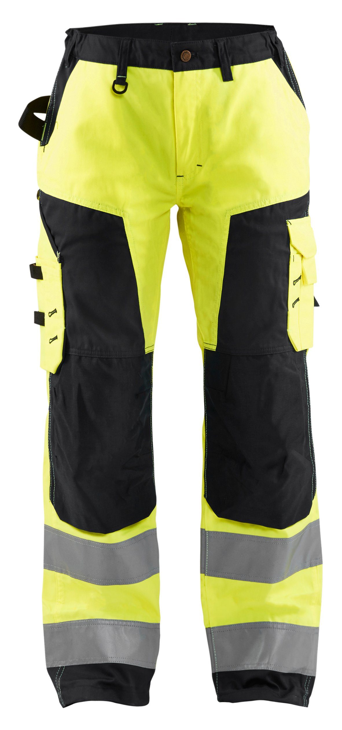 High Vis Damen gelb/schwarz BLÅKLADER Werkzeugtaschen (1-tlg) Arbeitsbundhose Arbeitshose ohne