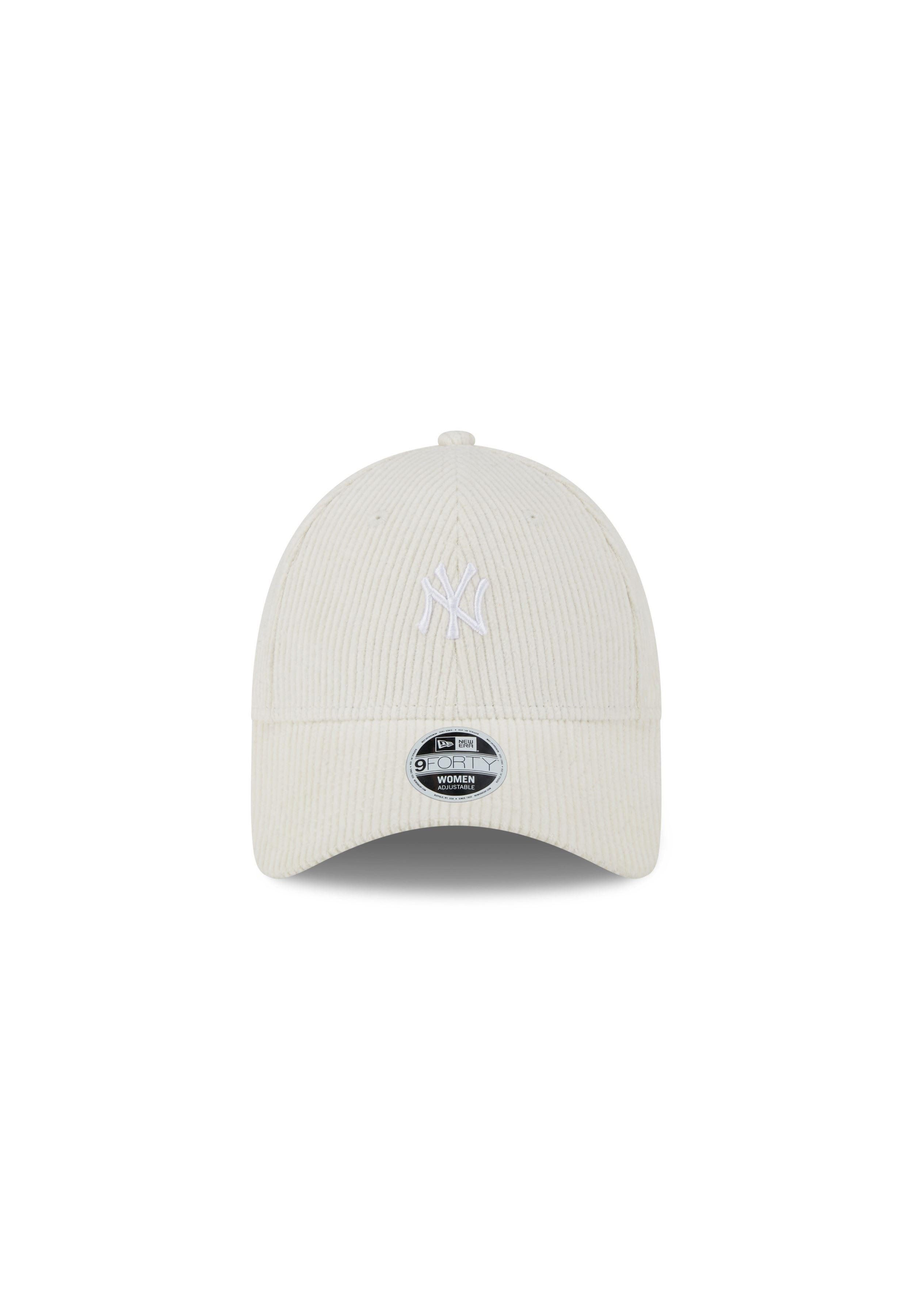 New Era Baseball Cap New York Yankees MLB Cord Off-White 9Forty Adjustable Women Cap New Er (1-St)