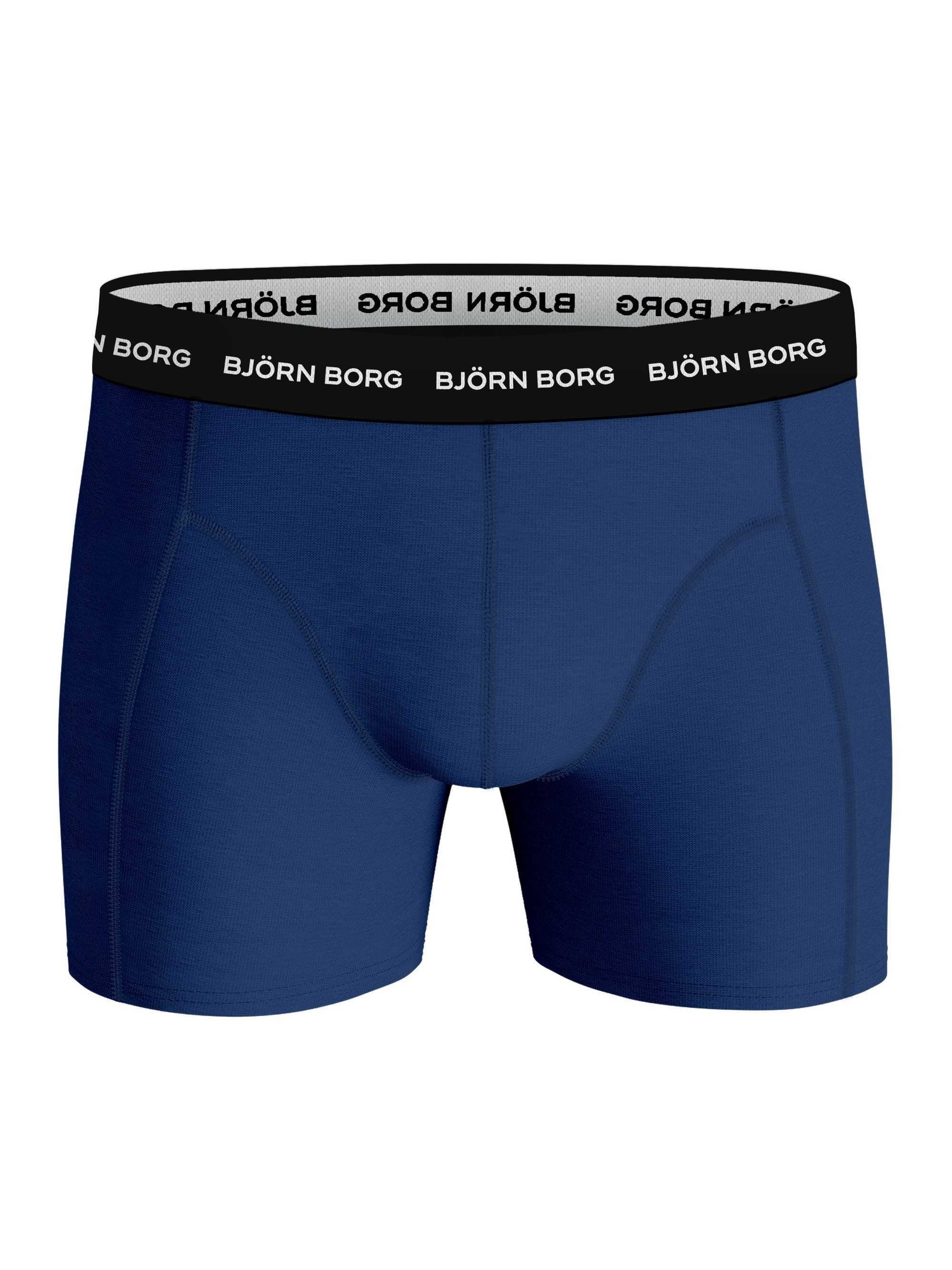 Herren Stretch Borg - Cotton Blau Björn 5er Boxer Boxershorts Pack