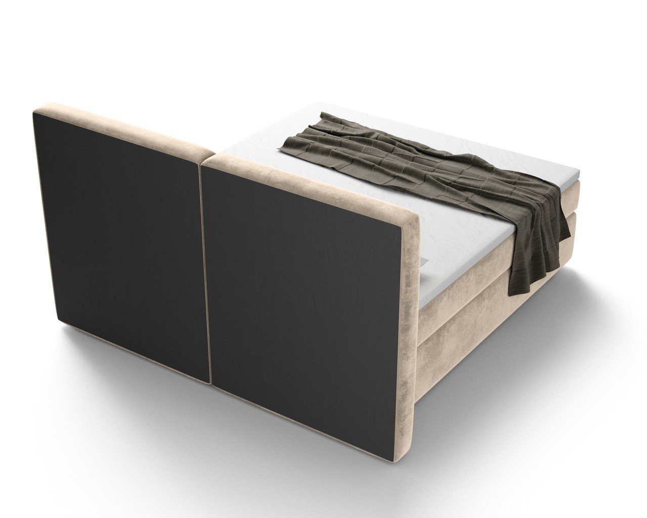 Sofa Dreams Boxspringbett Vallecas (Designerbett Bett, inklusive Topper und Matratze), mit Bettkasten, viele Stoffe und Farben, alle Größen