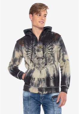 Cipo & Baxx Sweatjacke mit stylischem Printdesign