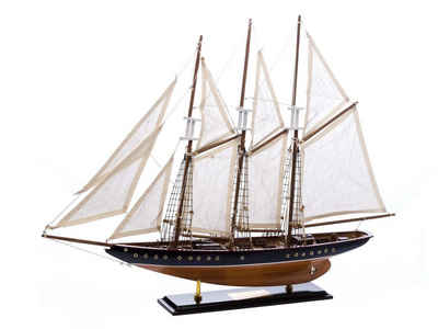 Aubaho Modellboot Modellschiff Atlantic Segelschiff Segelyacht Yacht Schiff 71cm kein Ba