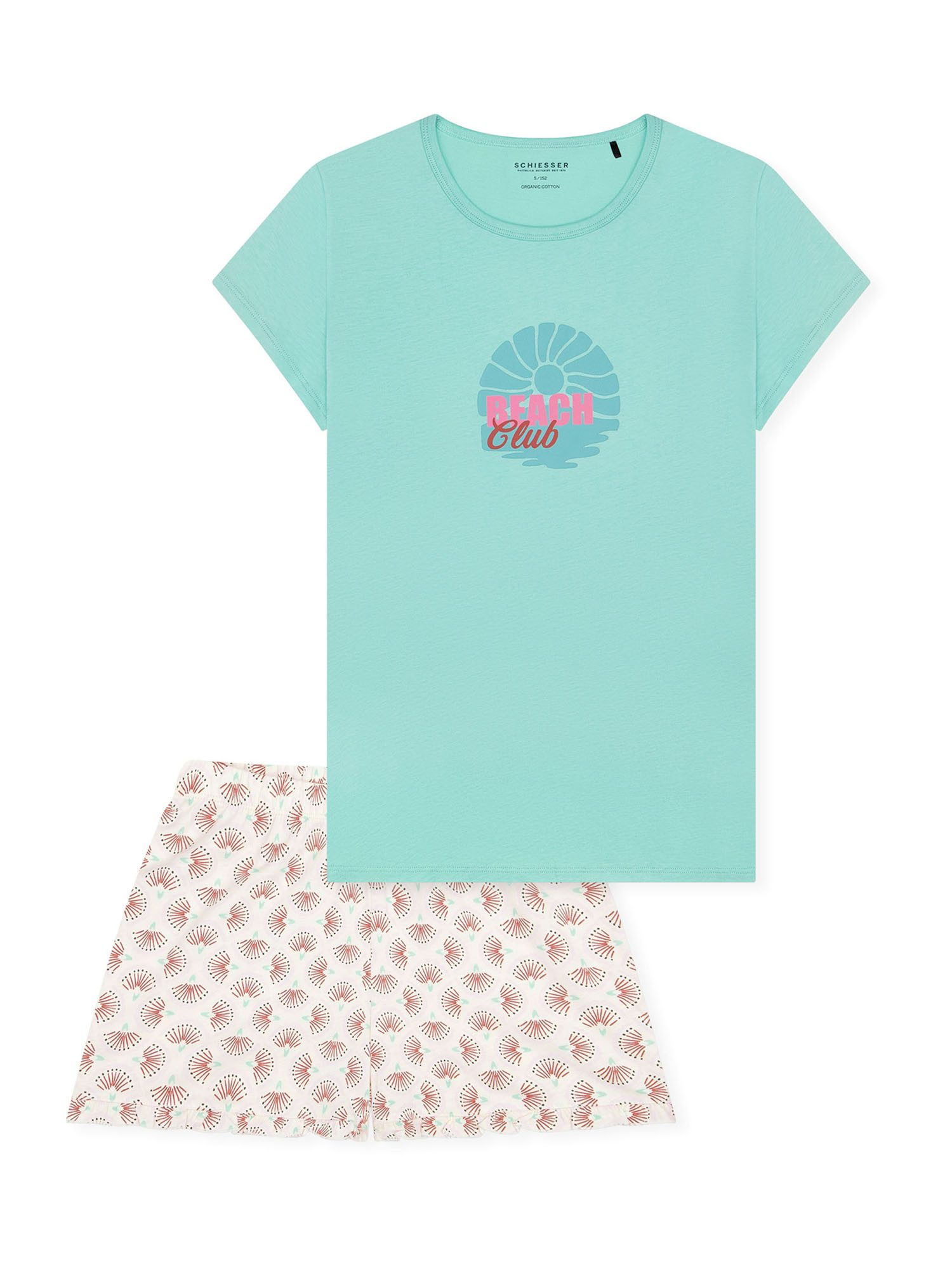 Schiesser Pyjama Nightwear (2 tlg) Schlafanzug, Pyjama Set, Nachtwäsche