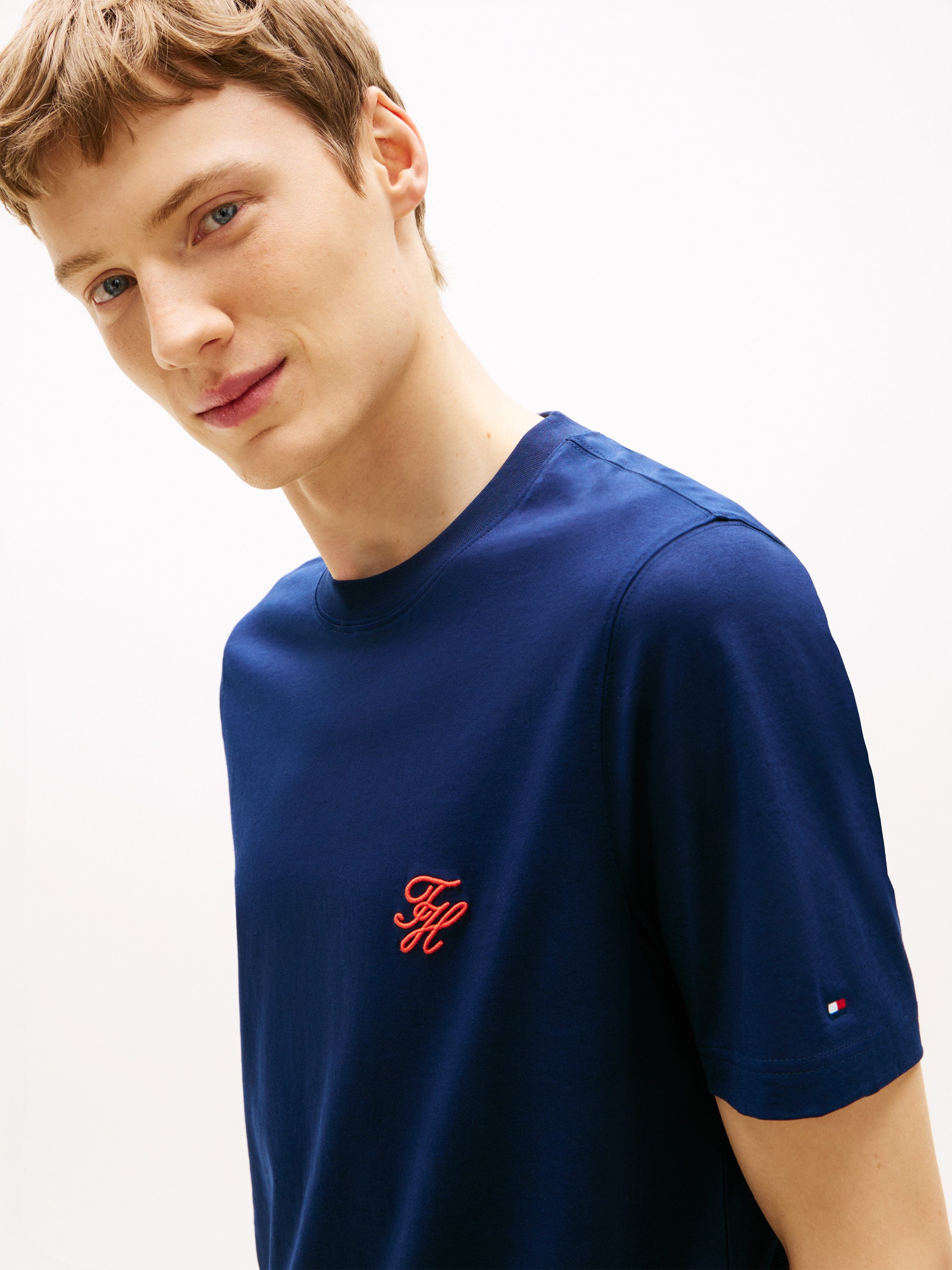 Tommy Hilfiger T-Shirt SCRIPT MONOGRAM SWIMSHOP aus Jersey mit Logo-Stickerei – Bild 2 von 5