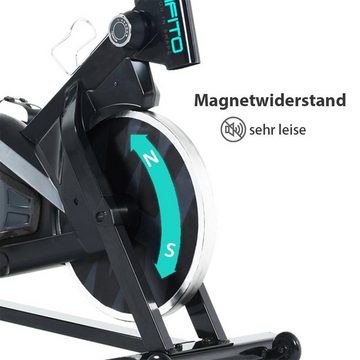 FITIFITO Heimtrainer Speedbike Heimtrainer SB21, Heimtrainer Speedbike Fitness Bike indoor Magnetberemssystem mit 8kg