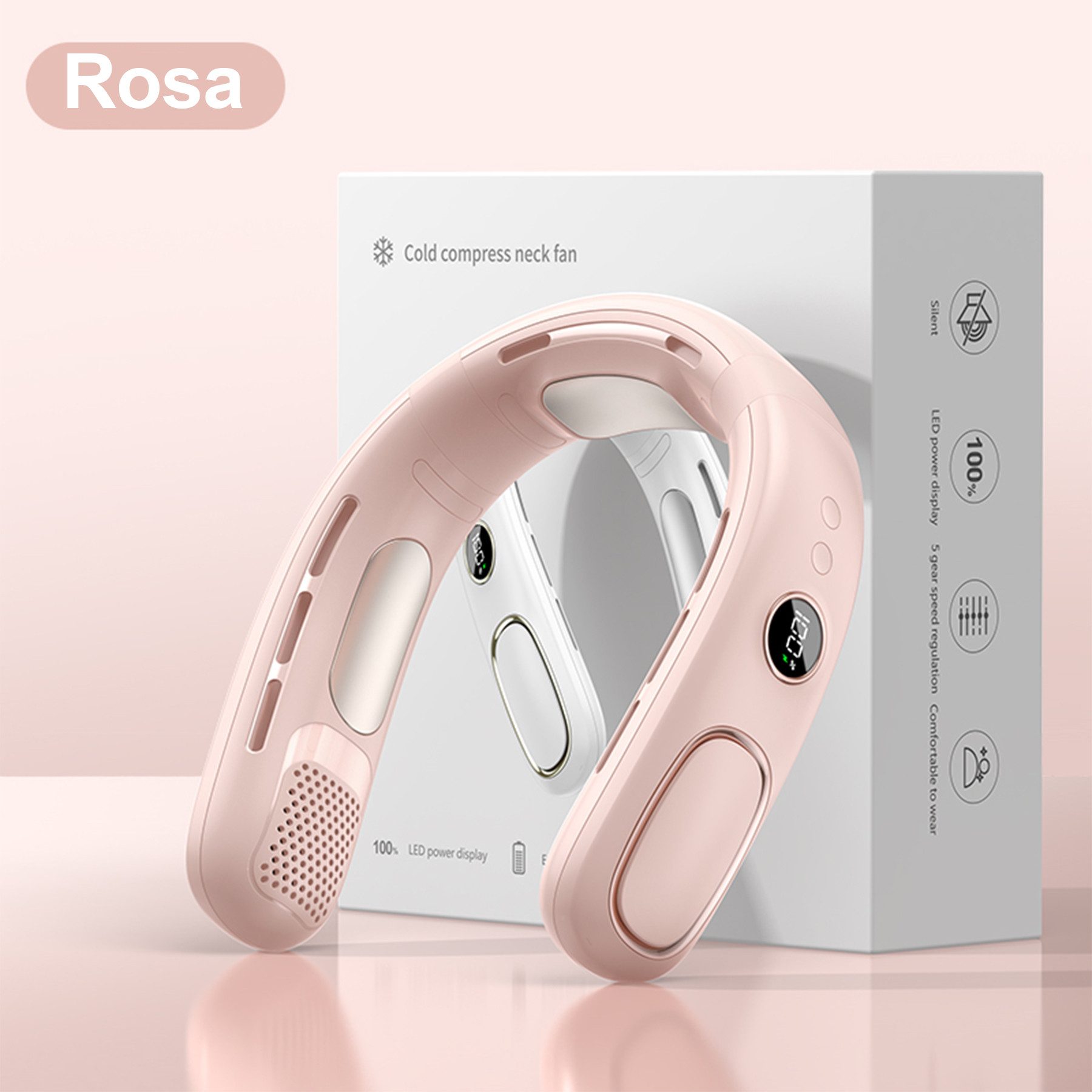 Senmudi Mini USB-Ventilator Tragbarer Hals-Ventilator, 2 günstig online kaufen