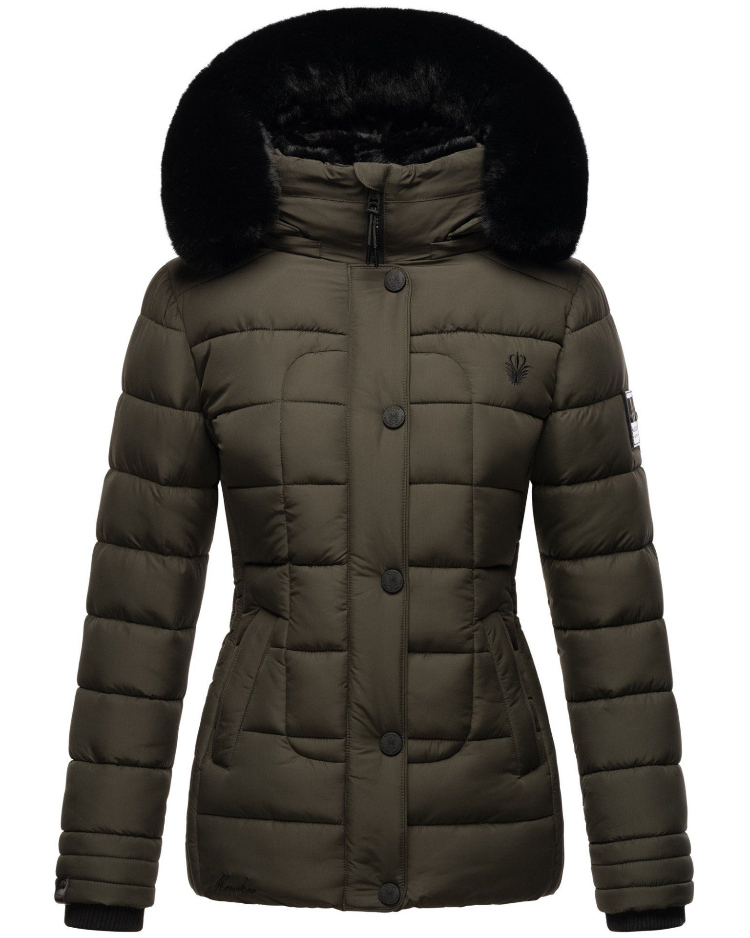 Marikoo Outdoorjacke Qesraa mit abnehmbarer anthrazit Kapuze