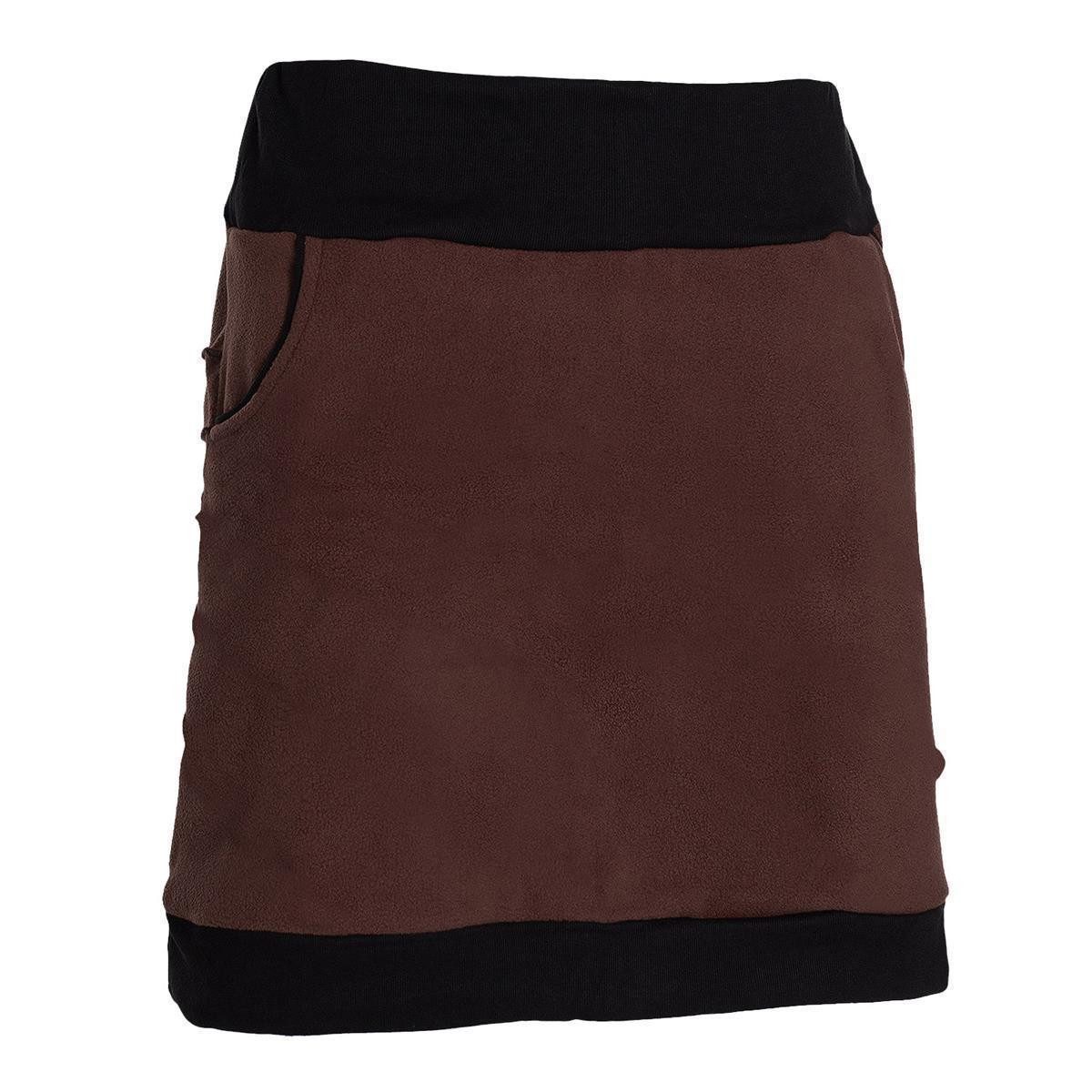 Vishes Minirock Thermorock warmer Damen Winterrock kurz Minirock aus ECO-Fleece Hippie, Retro Style – Bild 4 von 5