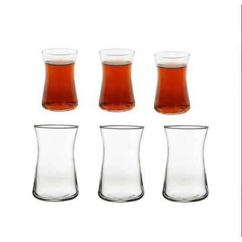 Pasabahce Gläser-Set 6er Set Teegläser 160cc 5 1/4 oz transparent