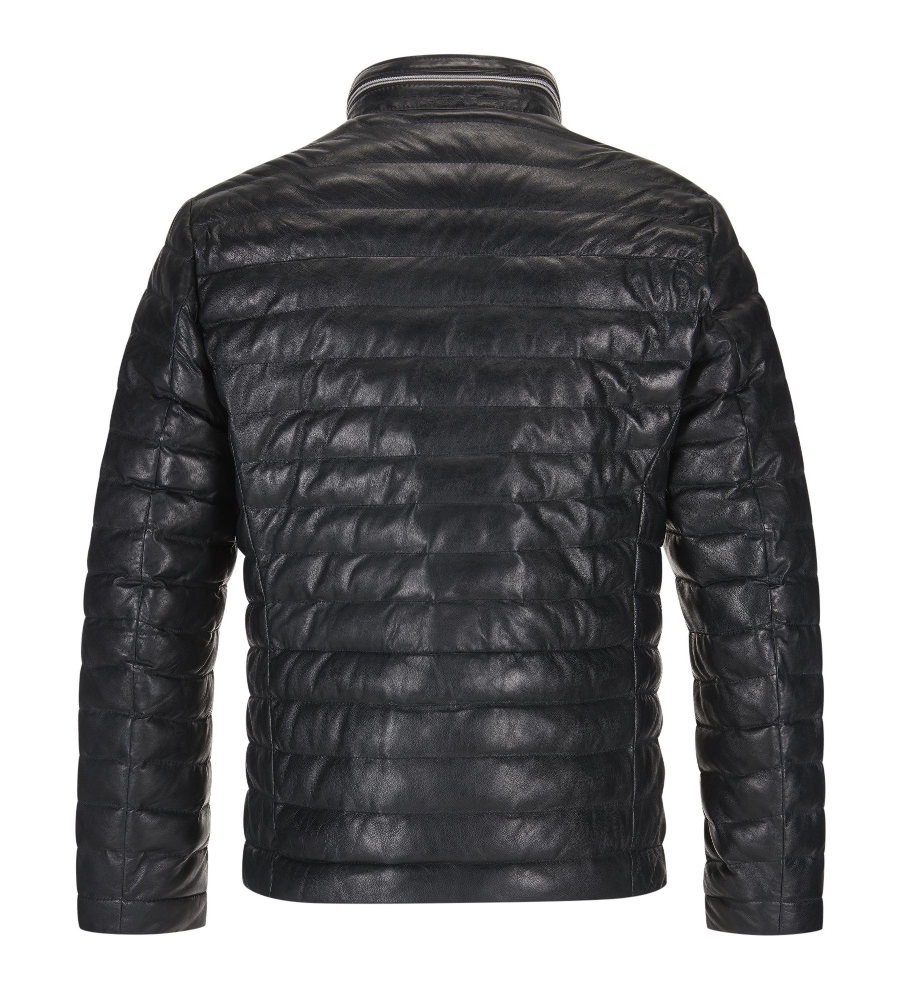 Milestone Lederjacke MSMalik Steppjacke aus Lammleder mit Stehkragen