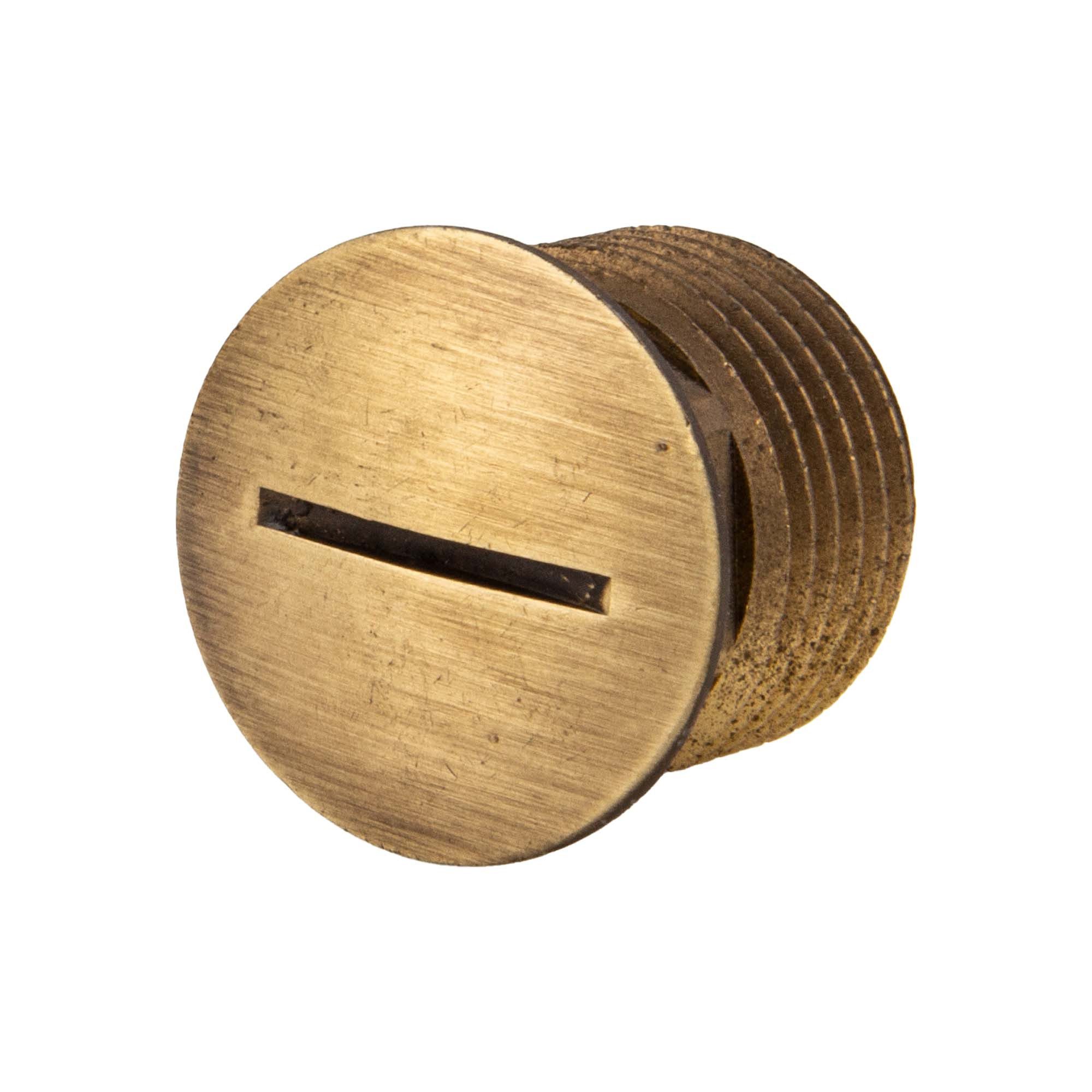 tecuro Gewindefitting Verschluss - Stopfen AG G 1/2 Zoll, optional mit Rosette, 1/2 Zoll