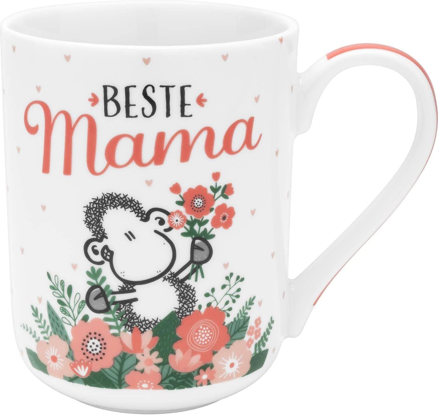 Sheepworld Tasse Tasse Kaffeetasse Kaffeebecher Teetasse XL 50cl Sheepworld Beste Mama, Material: Porzellan
