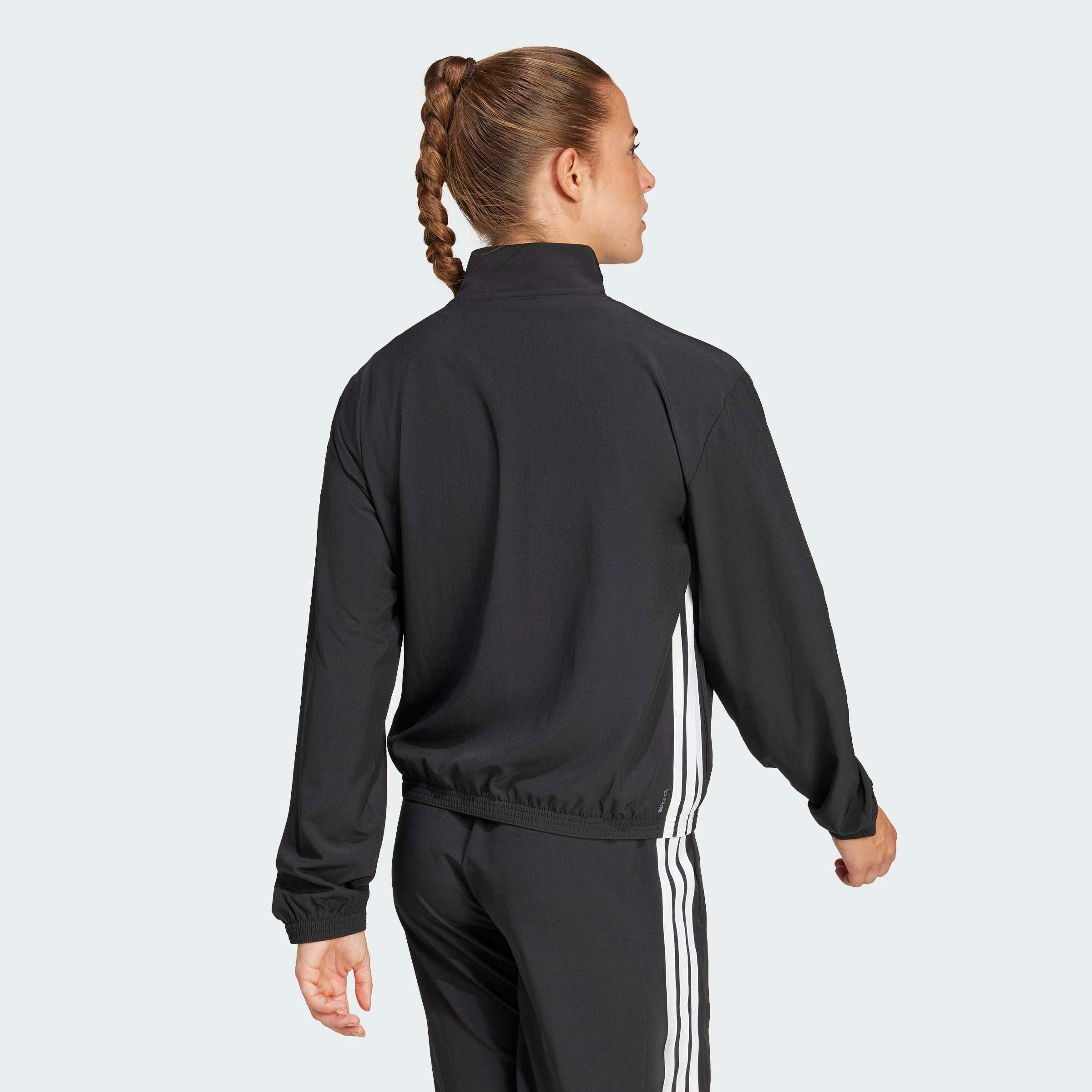 adidas Performance Trainingsjacke TRAIN ESSENTIALS 3-STREIFEN WOVEN WARM-UP mit Elasthan-Anteil, leichtes Tragegefühl