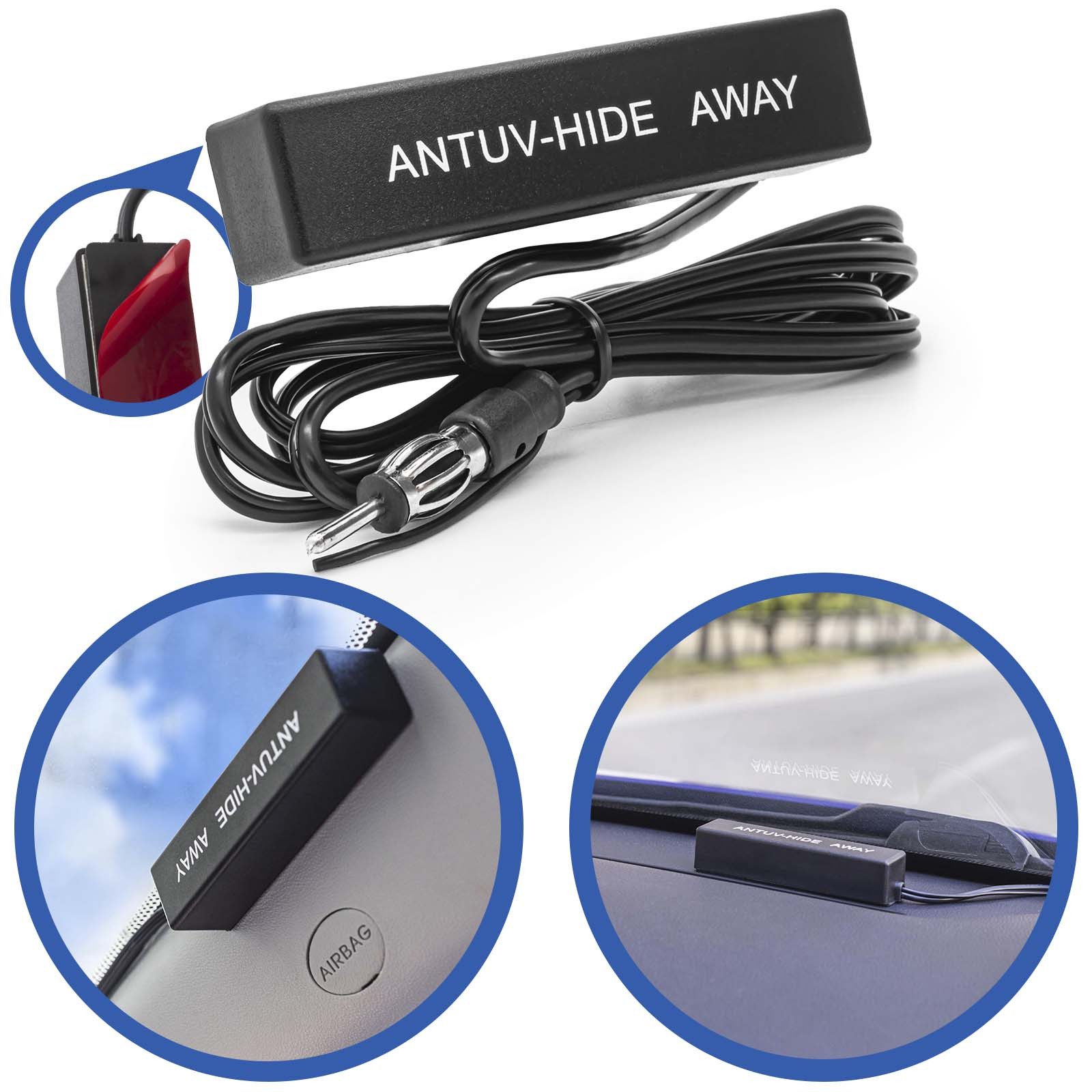 Adapter Universe Auto Antenne AM FM Scheibenantenne UKW LKW Klebeantenne PKW KFZ Autoradio-Scheibenantenne