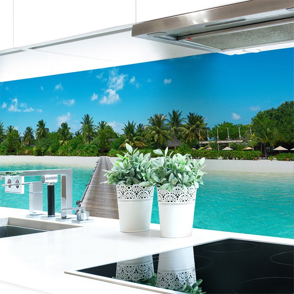 DRUCK-EXPERT Küchenrückwand Küchenrückwand Insel Premium Hart-PVC 0,4 mm selbstklebend