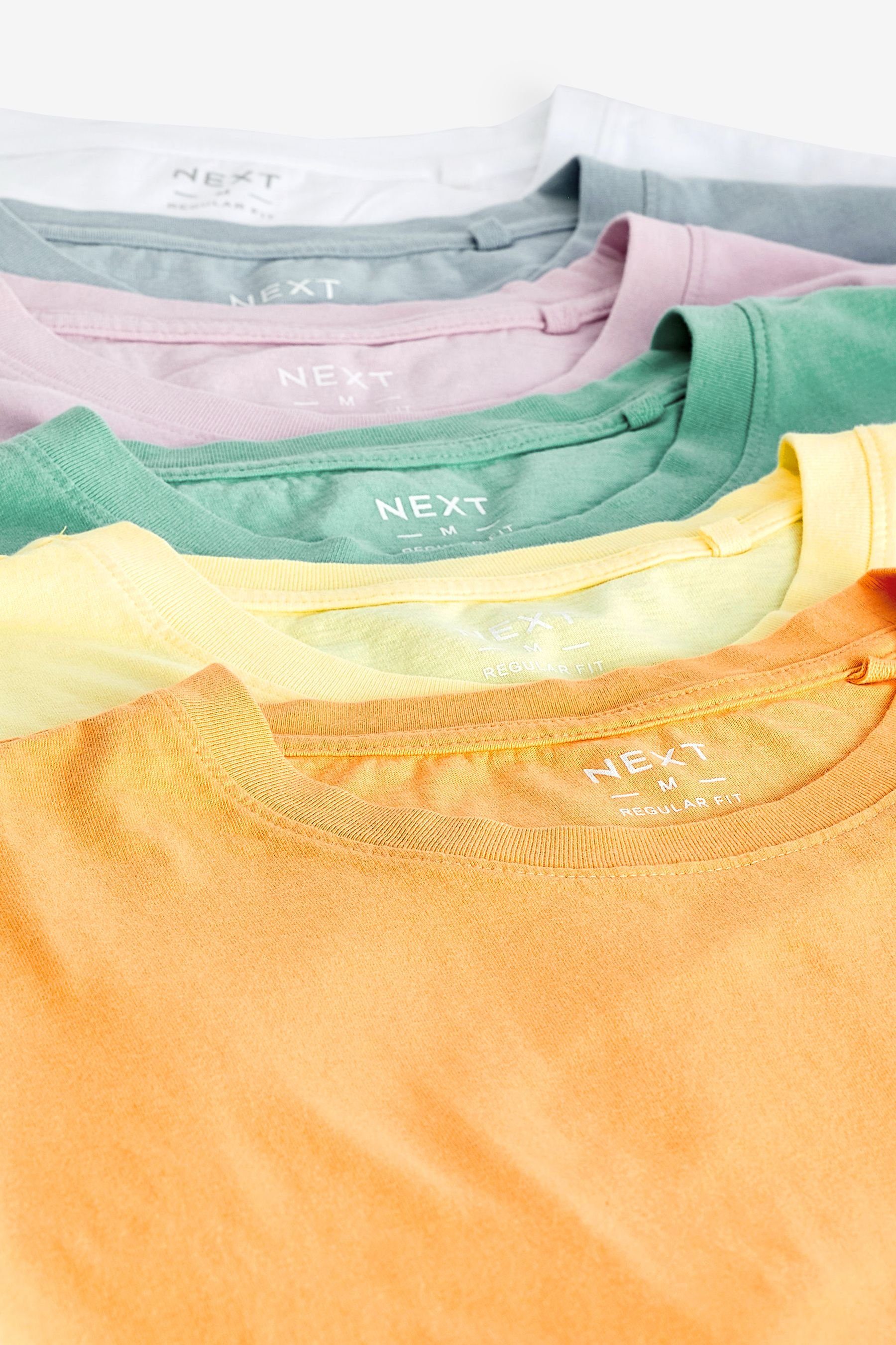 Next T-Shirt 6er-Pack T-Shirts Pastel Mix (1-tlg)