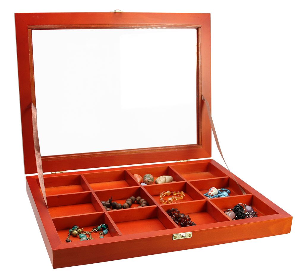 Safe-Album Vitrine Sammel-Vitrinen Woody